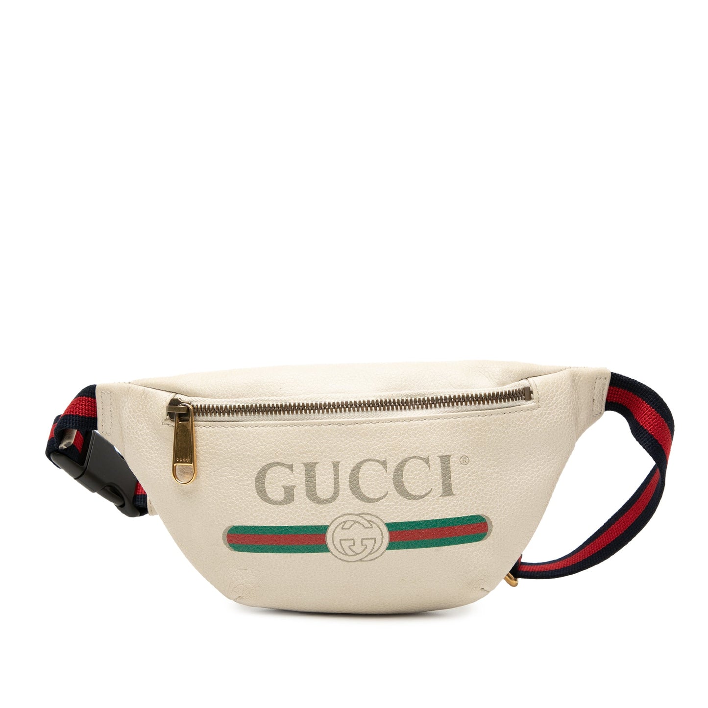 Gucci Small Grained Calfskin Logo Belt Bag