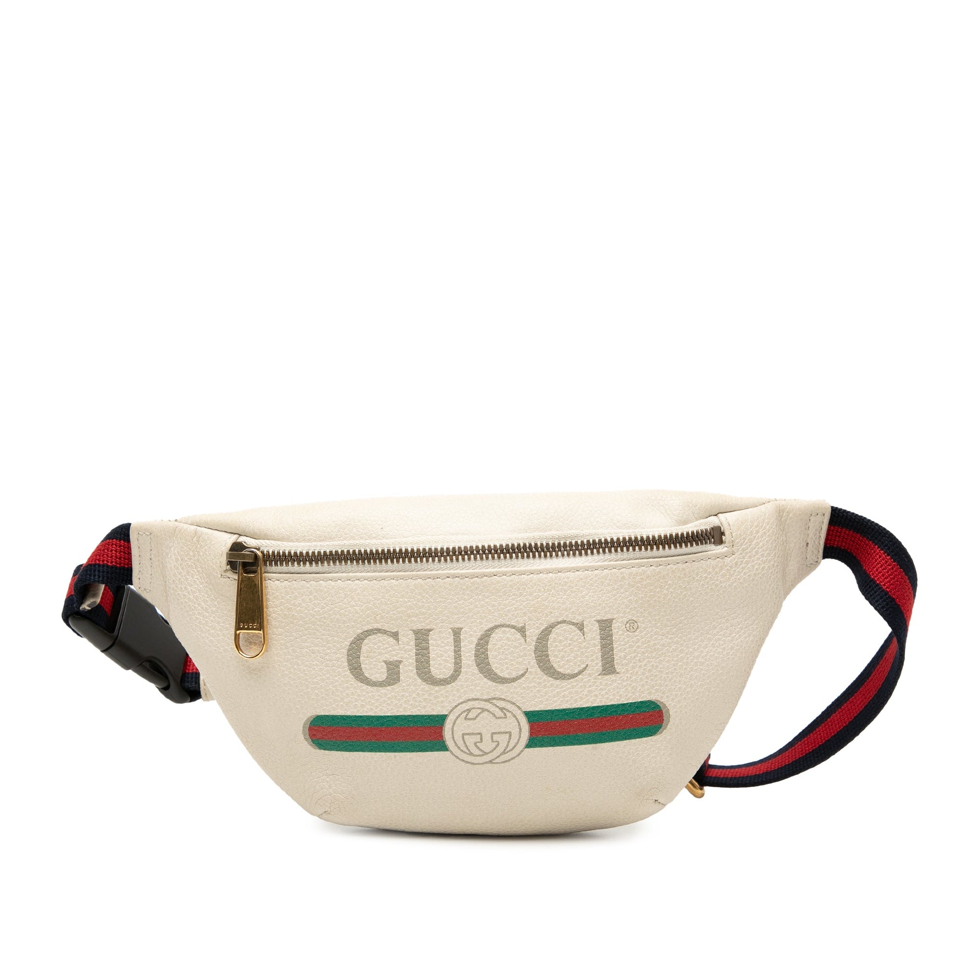 Gucci Small Grained Calfskin Logo Belt Bag