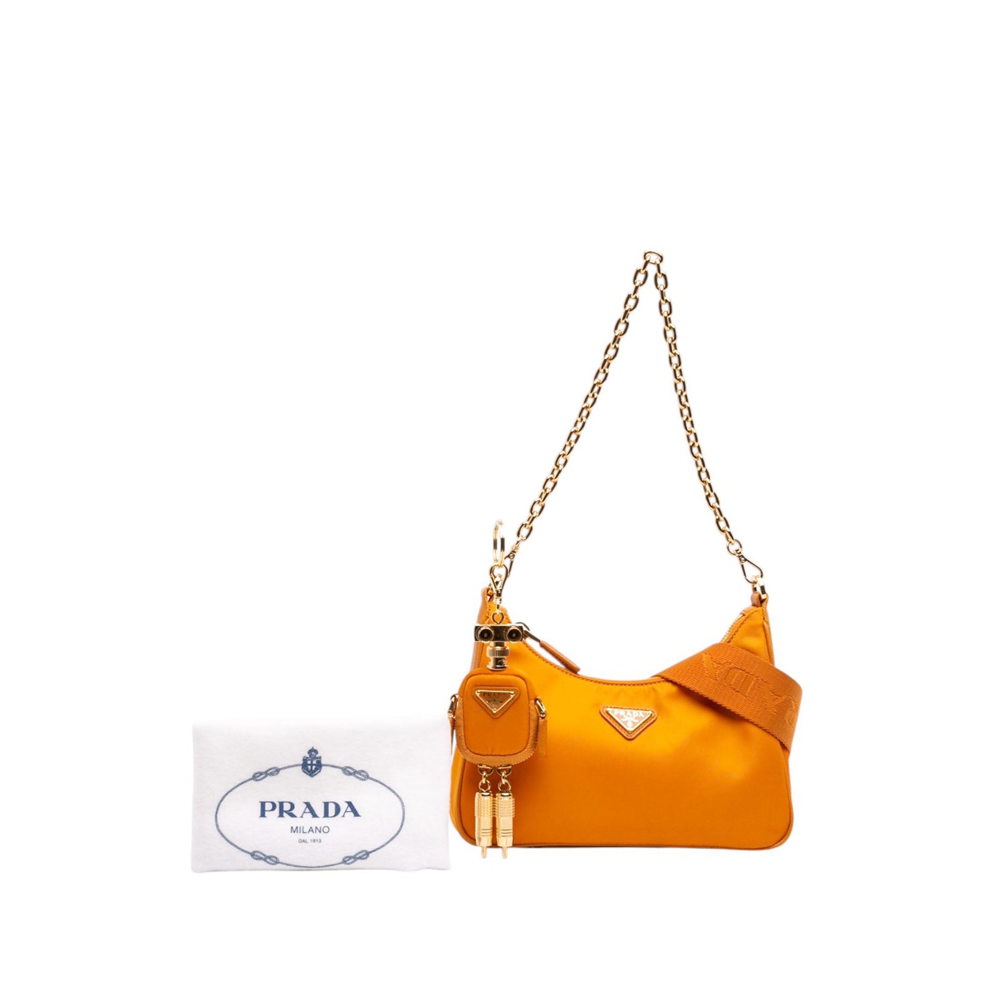 Prada Saffiano Trimmed Re Nylon Re Edition 2005 Satchel