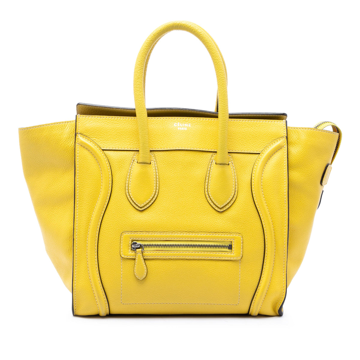 Celine Mini Drummed Calfskin Luggage Tote