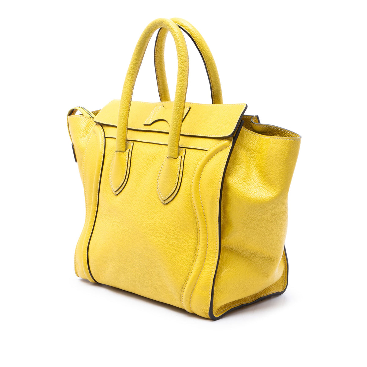 Celine Mini Drummed Calfskin Luggage Tote
