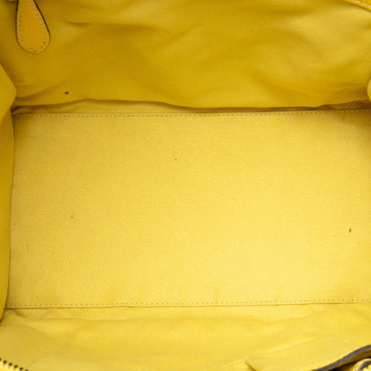 Celine Mini Drummed Calfskin Luggage Tote
