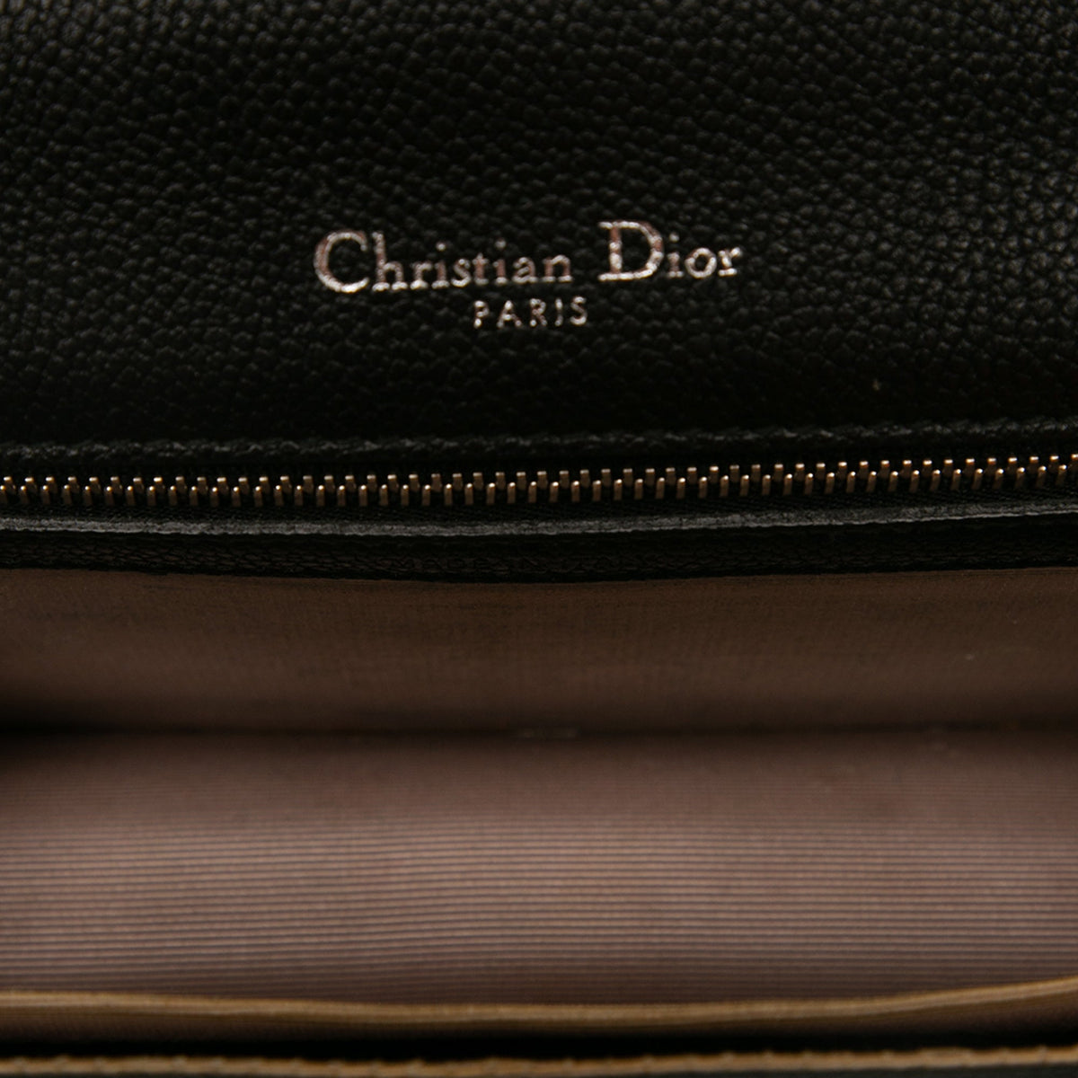 Dior Medium Grained Calfskin Diorama Flap — Black