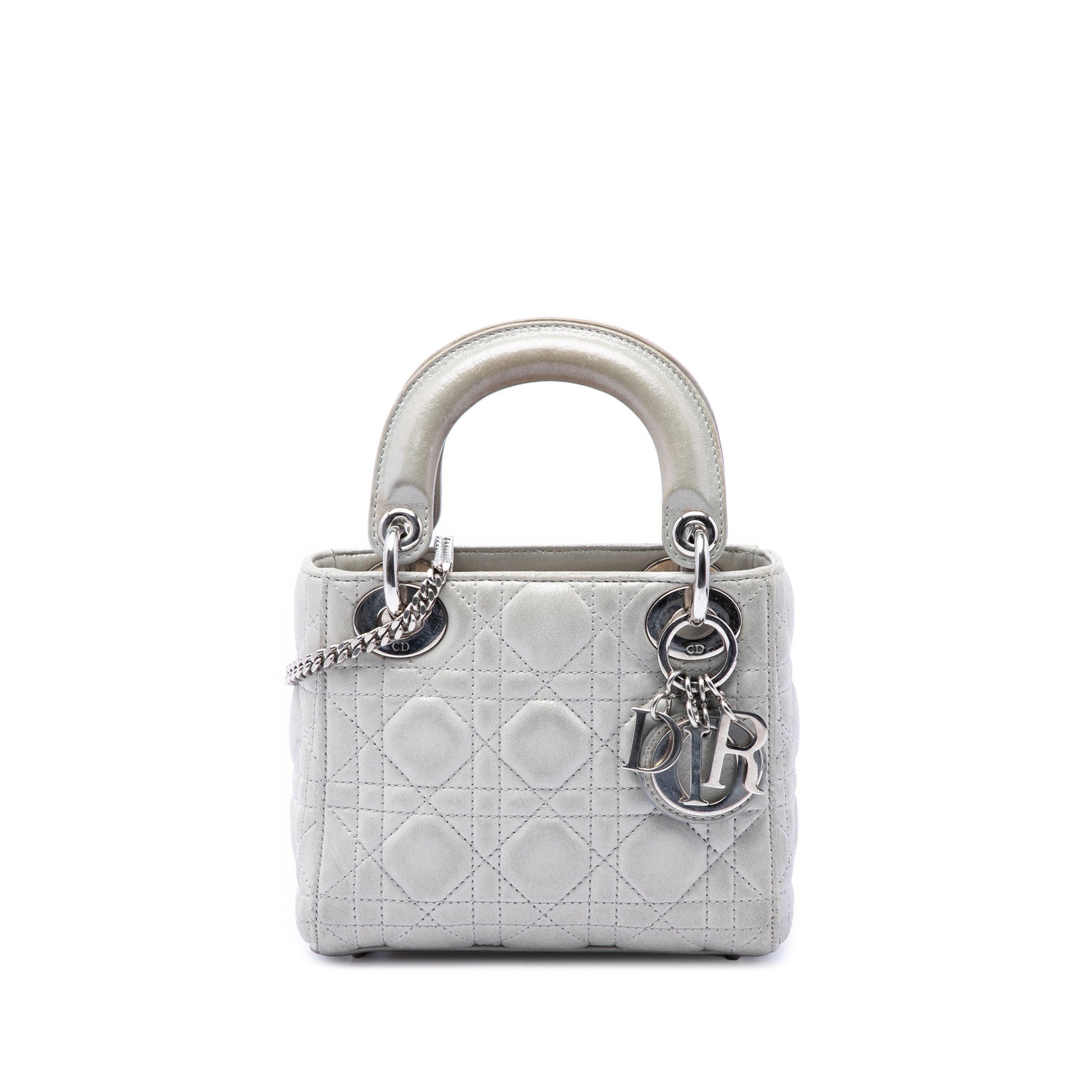 Dior Mini Iridescent Lambskin Cannage Lady Dior