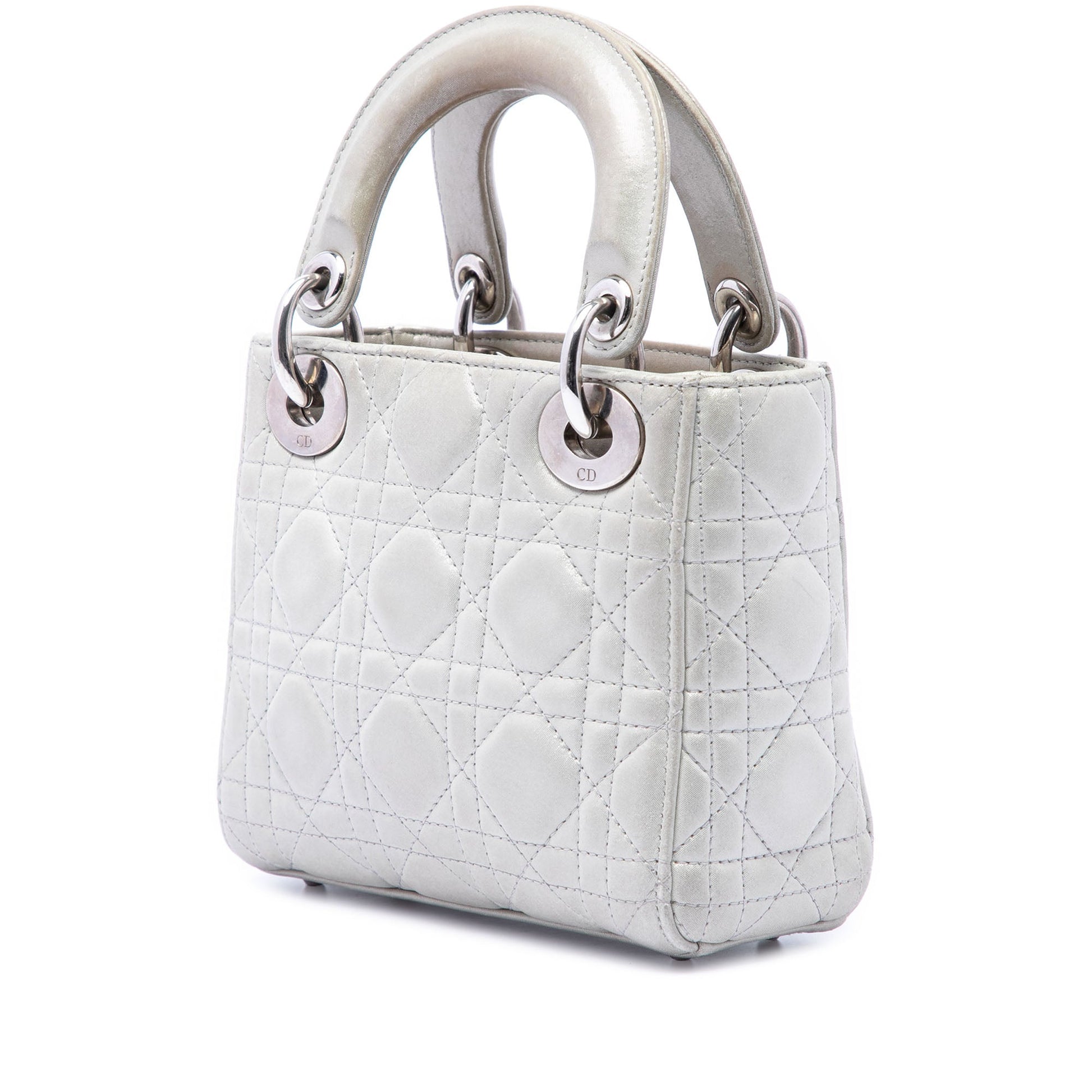 Dior Mini Iridescent Lambskin Cannage Lady Dior