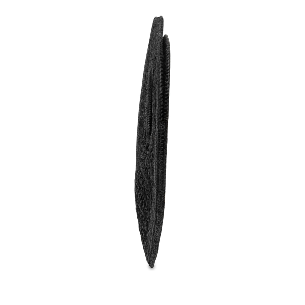 Jacquemus Raffia Le Spiaggia Coeur Handbag — Black