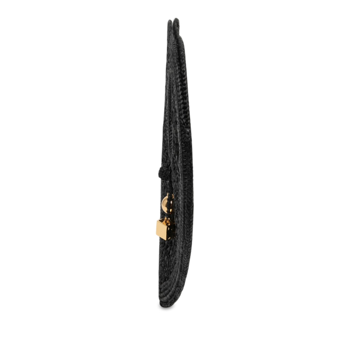 Jacquemus Raffia Le Spiaggia Coeur Handbag — Black