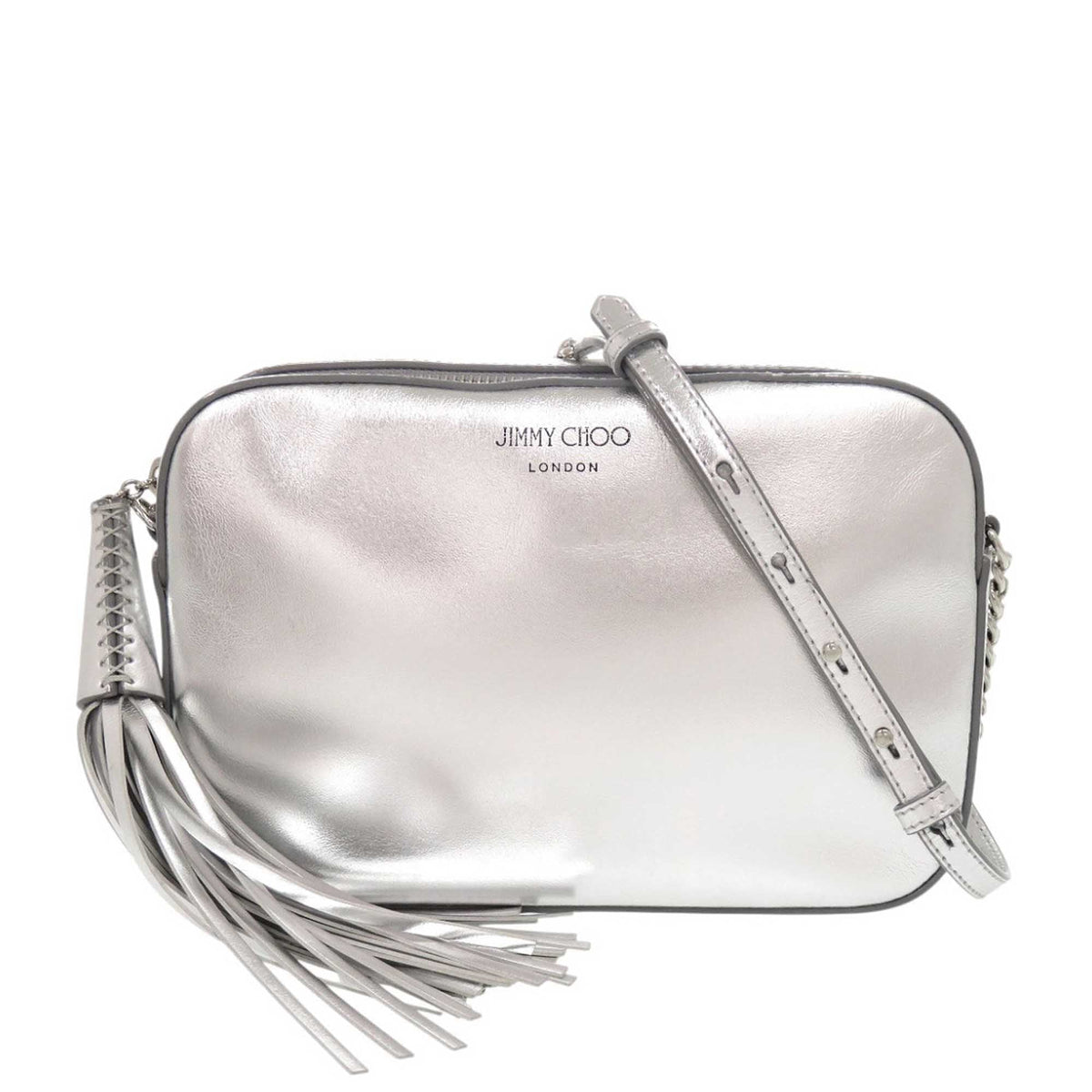 Jimmy Choo Metallic Leather Athini Camera Bag