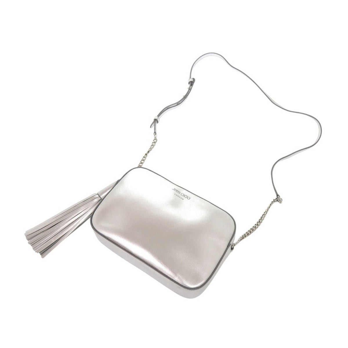 Jimmy Choo Metallic Leather Athini Camera Bag