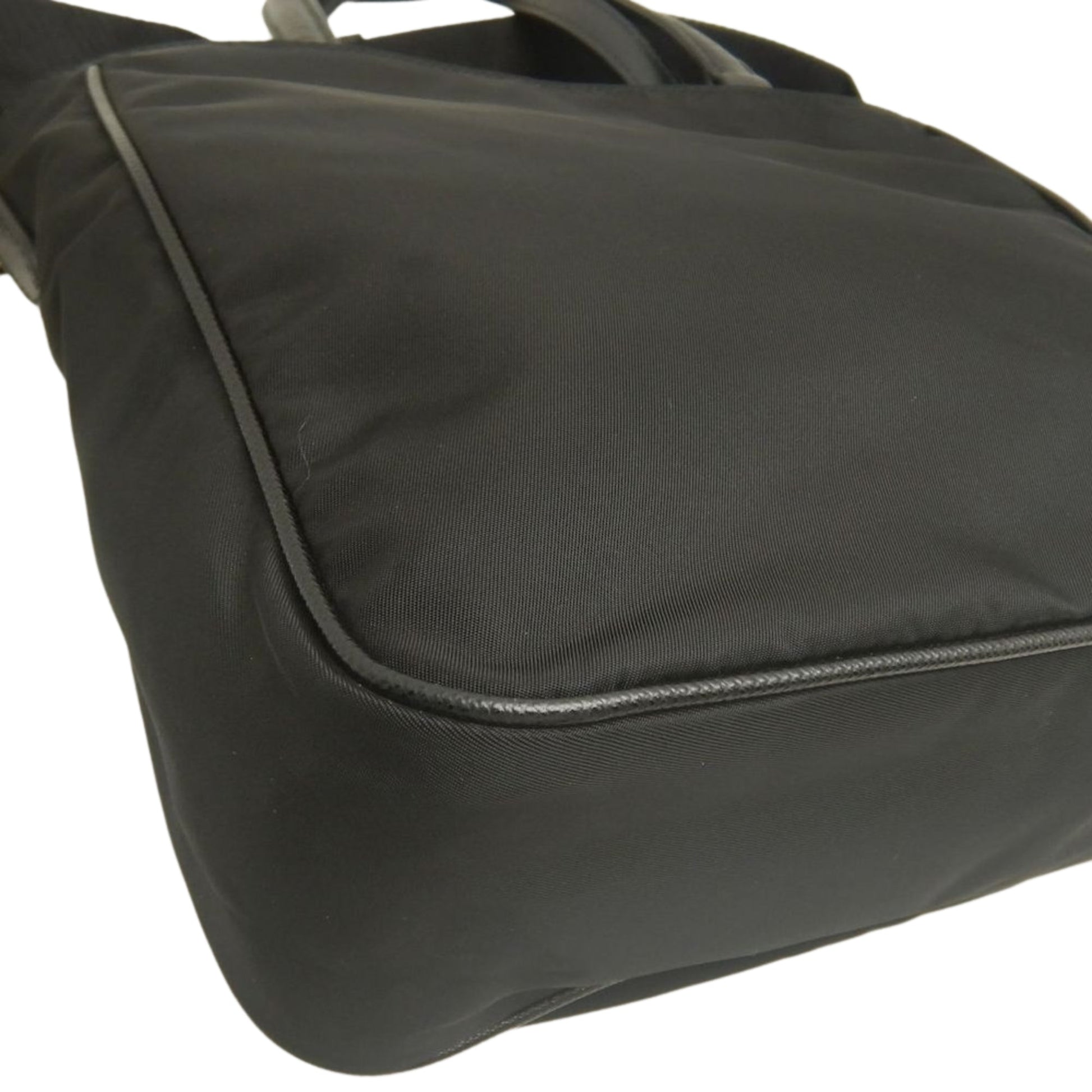 Prada Saffiano Trimmed Tessuto Satchel