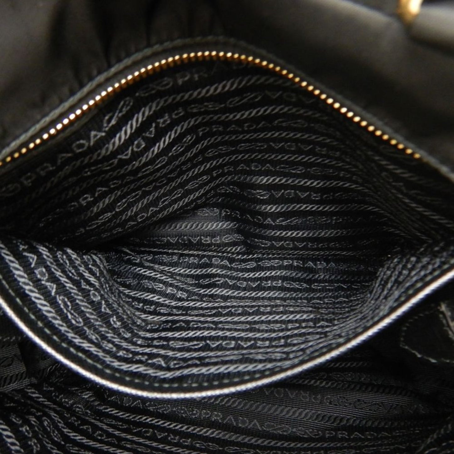 Prada Saffiano Trimmed Tessuto Satchel
