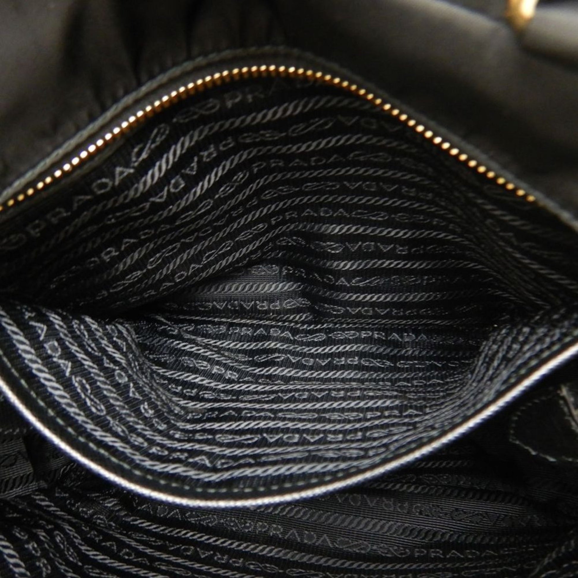 Prada Saffiano Trimmed Tessuto Satchel
