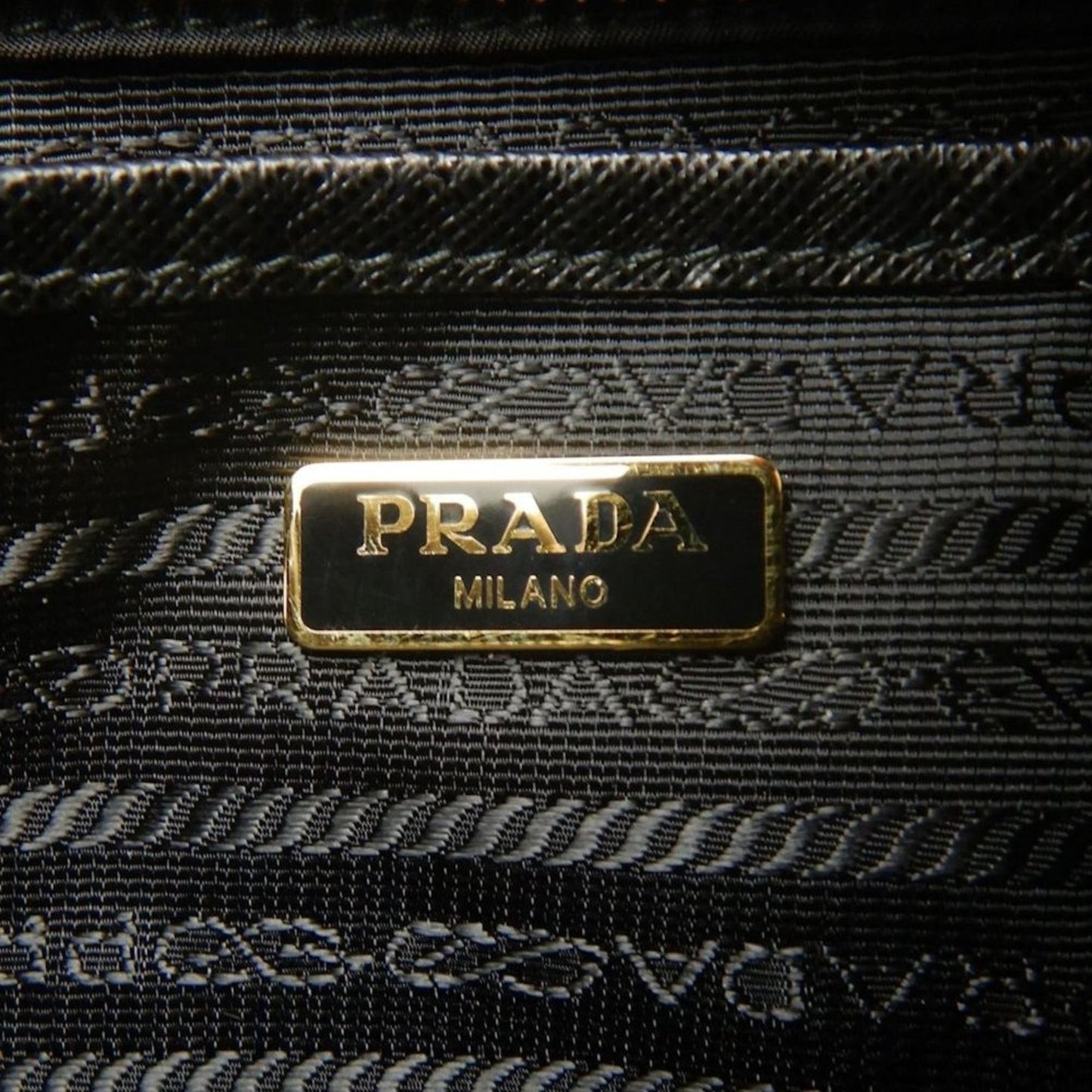 Prada Saffiano Trimmed Tessuto Satchel
