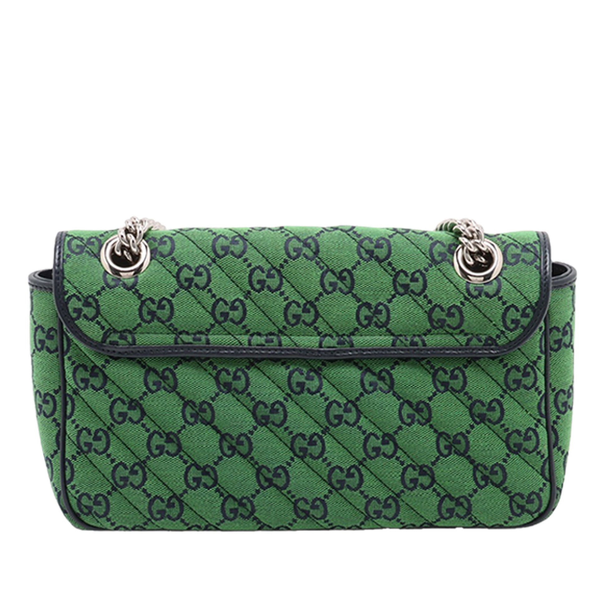 Gucci Medium GG Marmont Matelasse Diagonal GG Canvas Shoulder Bag