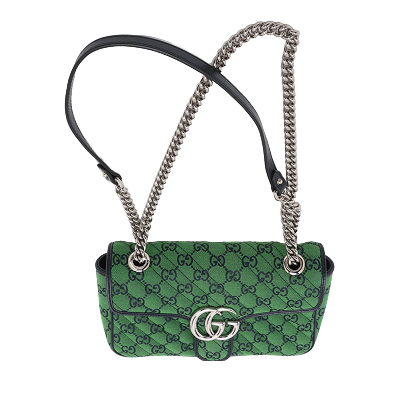 Gucci Medium GG Marmont Matelasse Diagonal GG Canvas Shoulder Bag