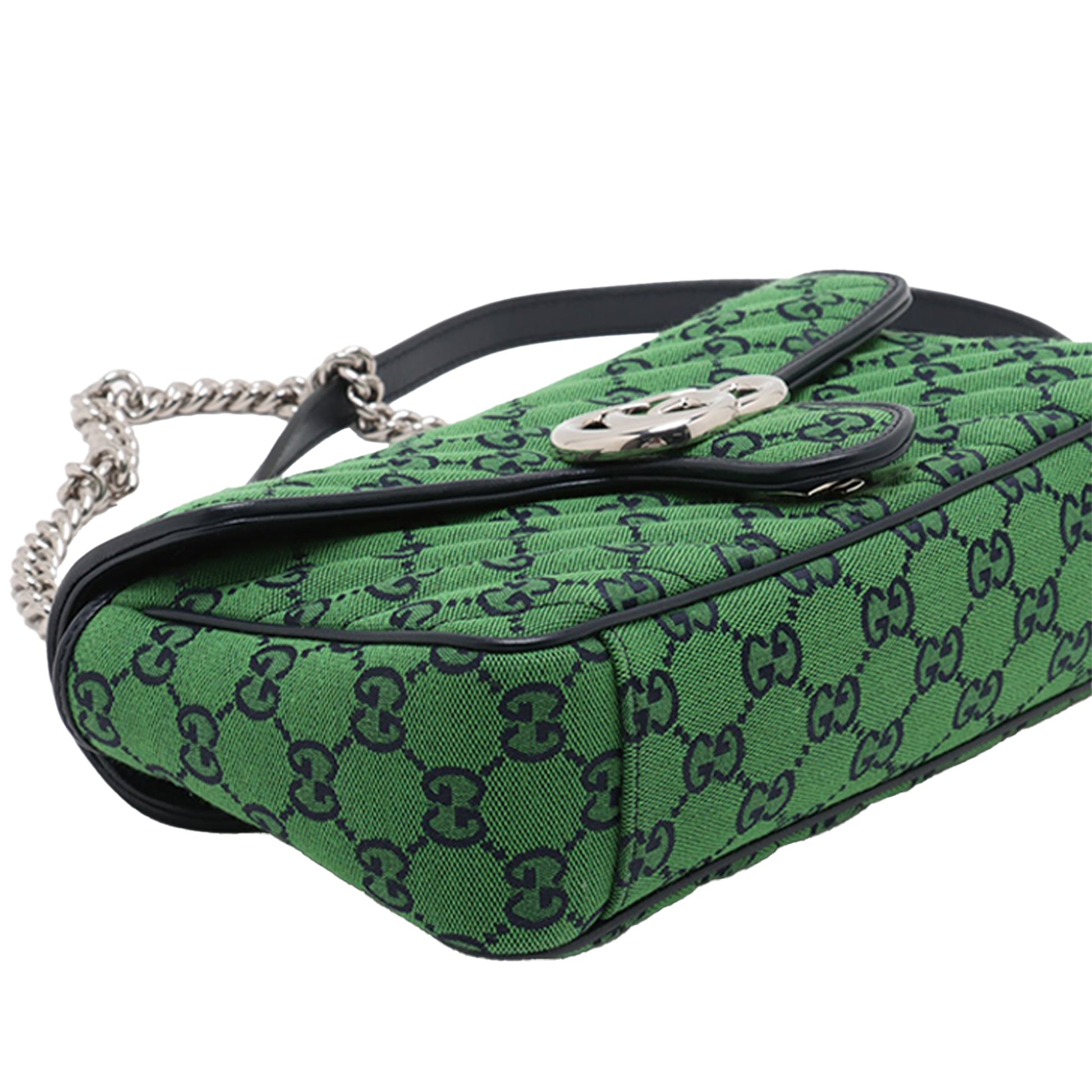 Gucci Medium GG Marmont Matelasse Diagonal GG Canvas Shoulder Bag