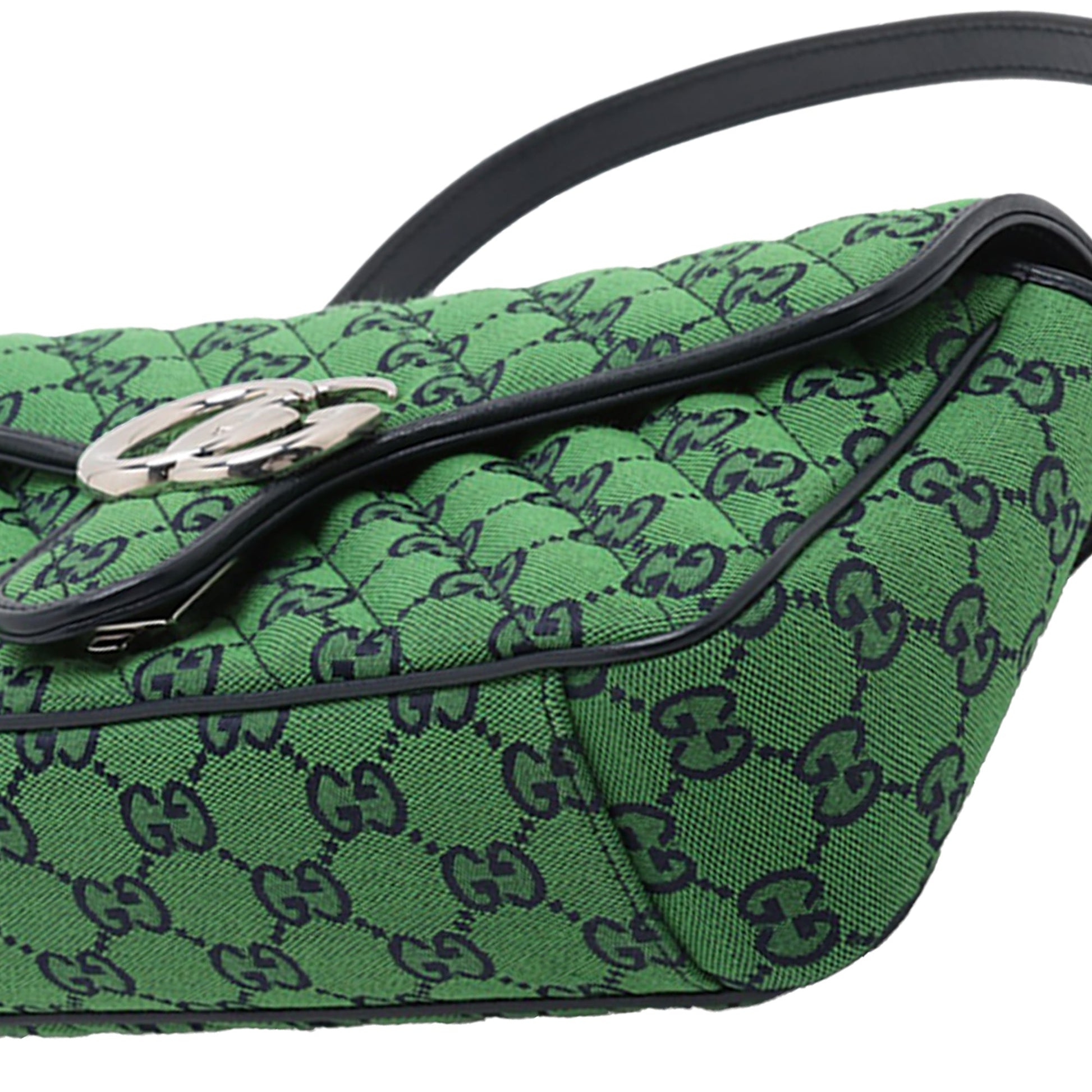 Gucci Medium GG Marmont Matelasse Diagonal GG Canvas Shoulder Bag