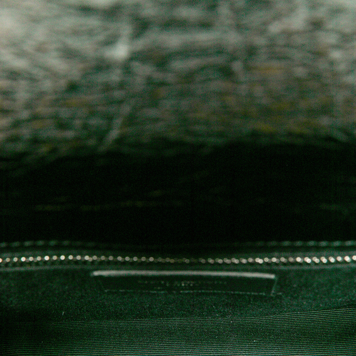 Saint Laurent Crinkled Calfskin Niki Wallet on Chain — Black