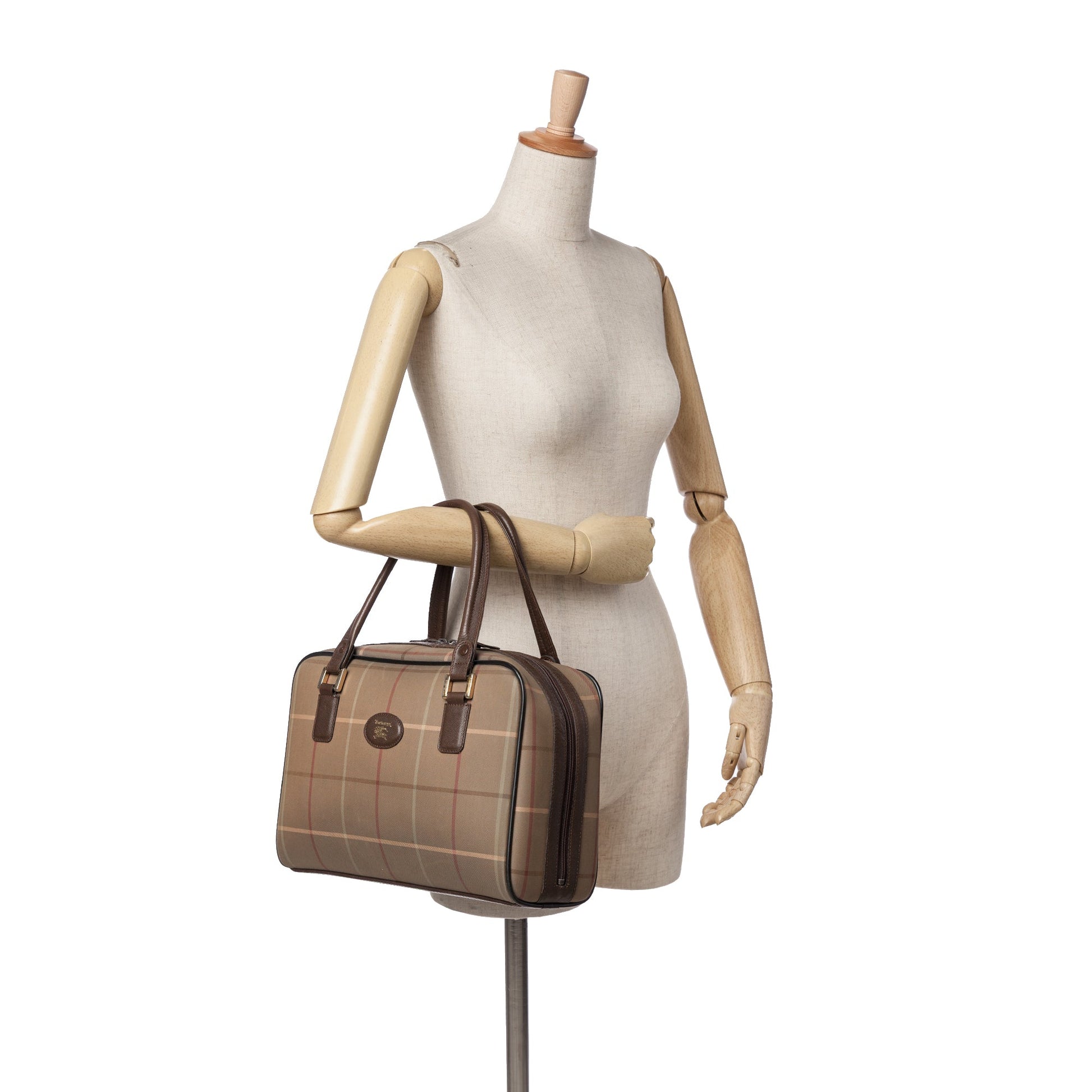 Burberry Vintage Check Canvas Handbag