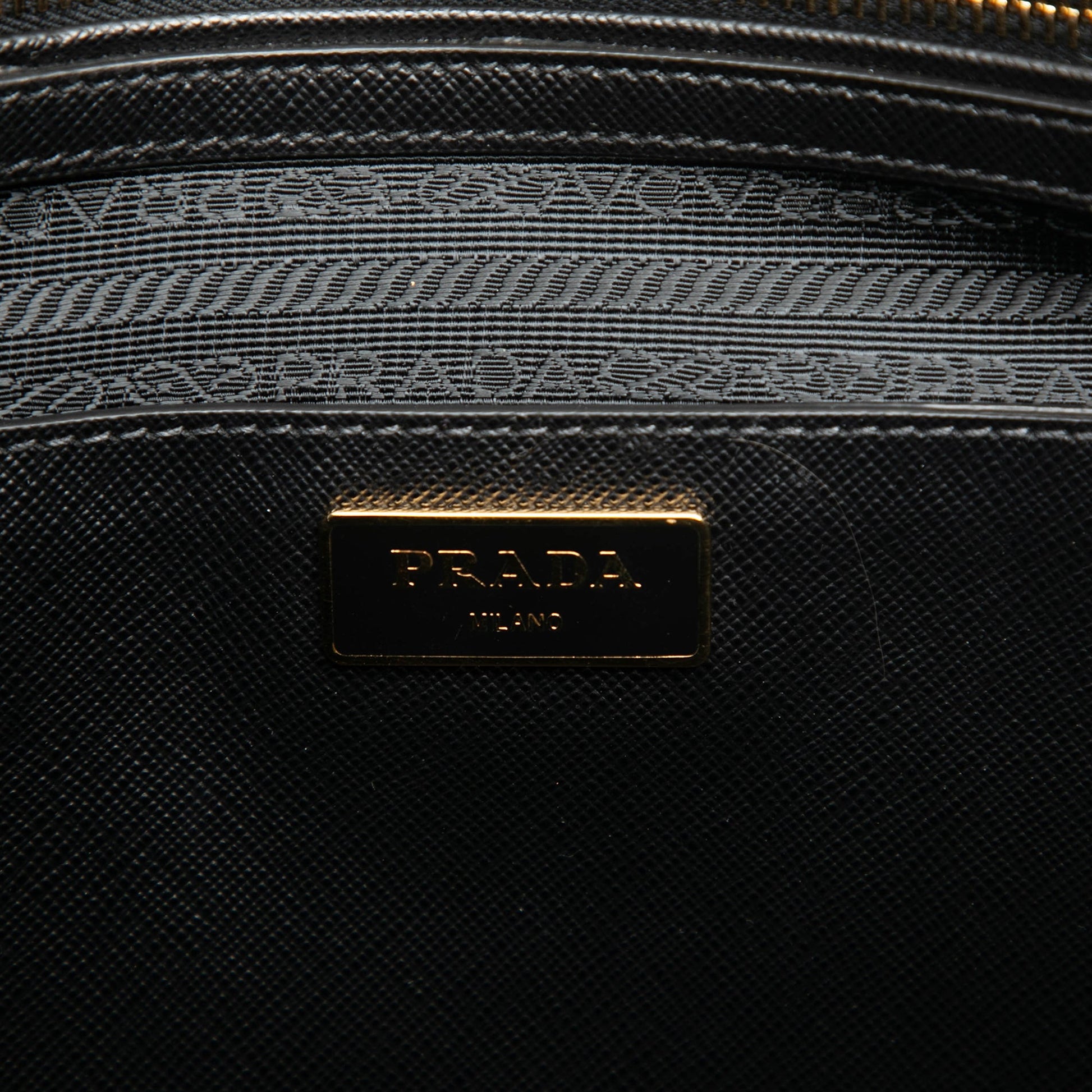 Prada Medium Bicolor Saffiano Lux Galleria Satchel