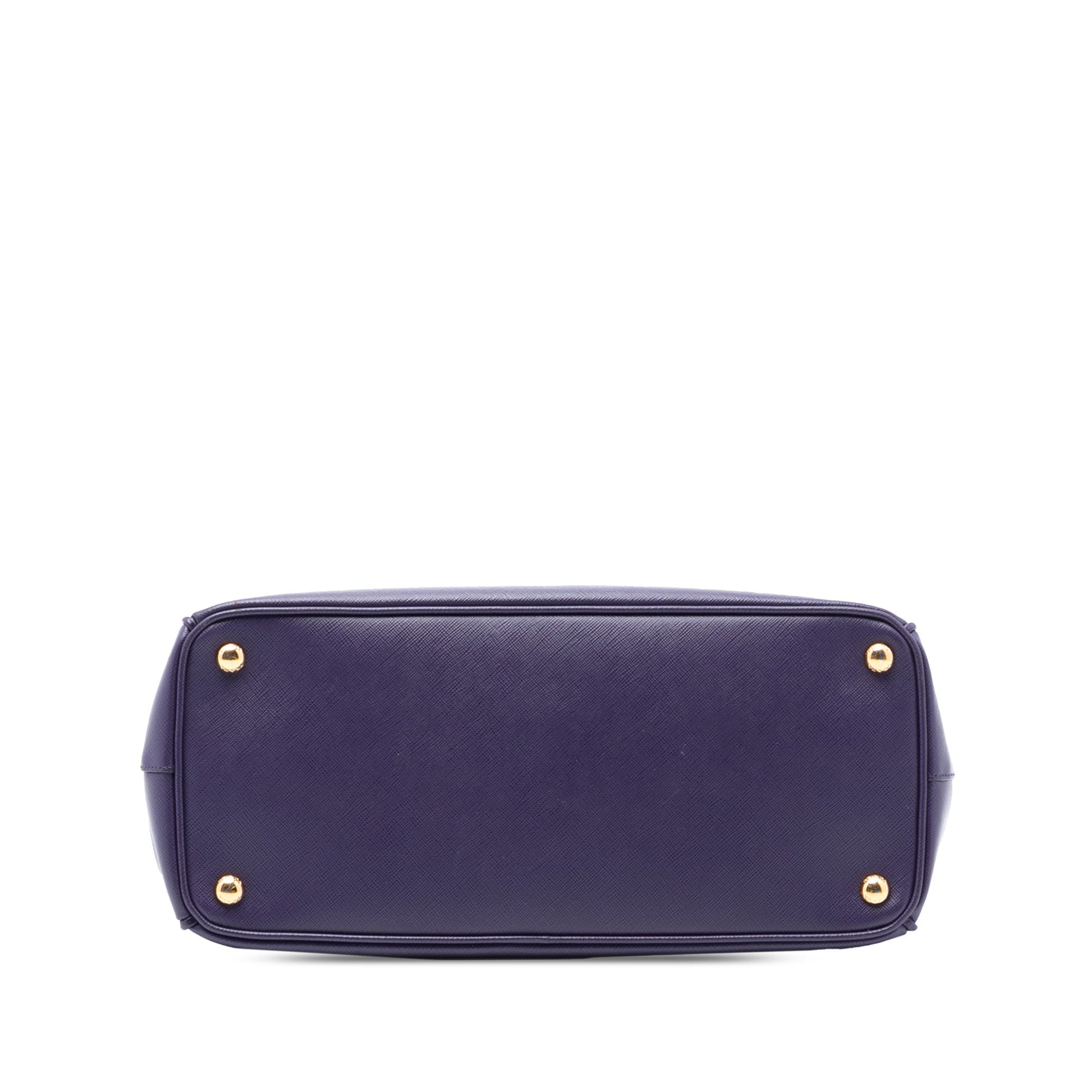 Prada Medium Saffiano Lux Galleria Double Zip Satchel