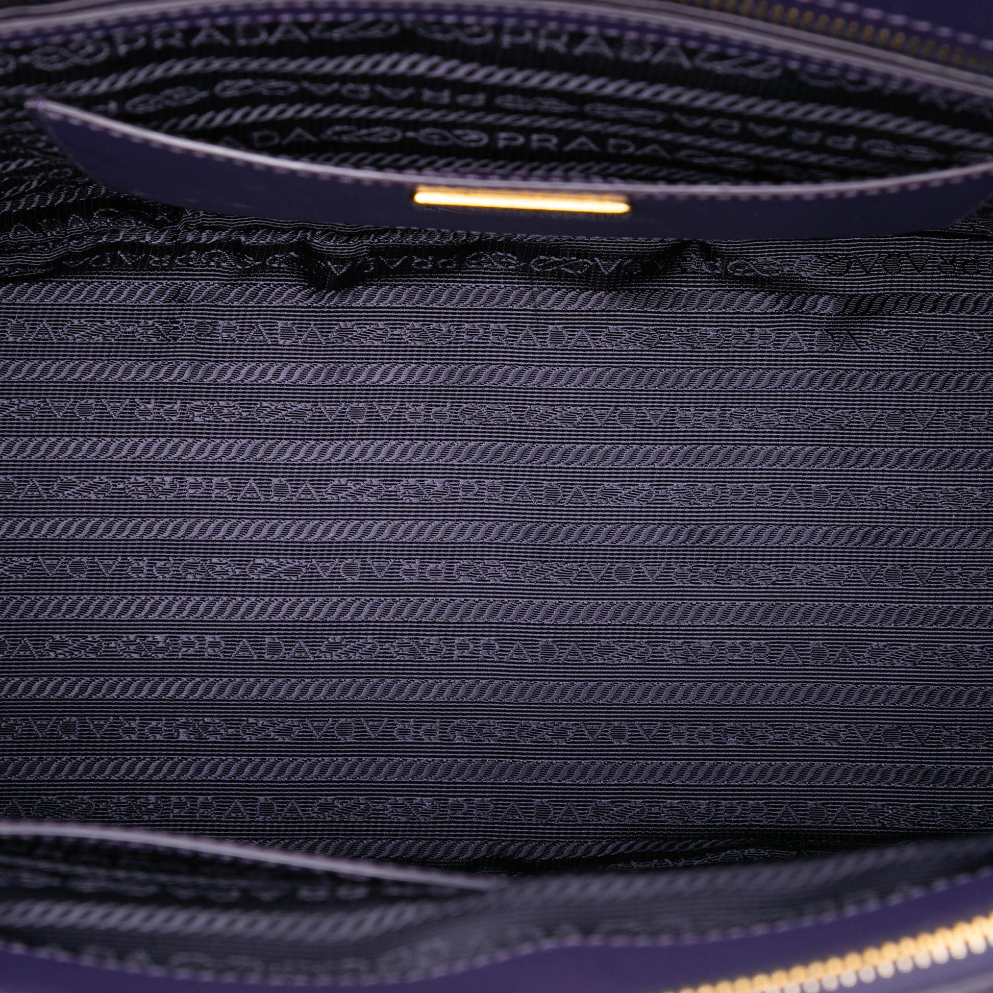 Prada Medium Saffiano Lux Galleria Double Zip Satchel