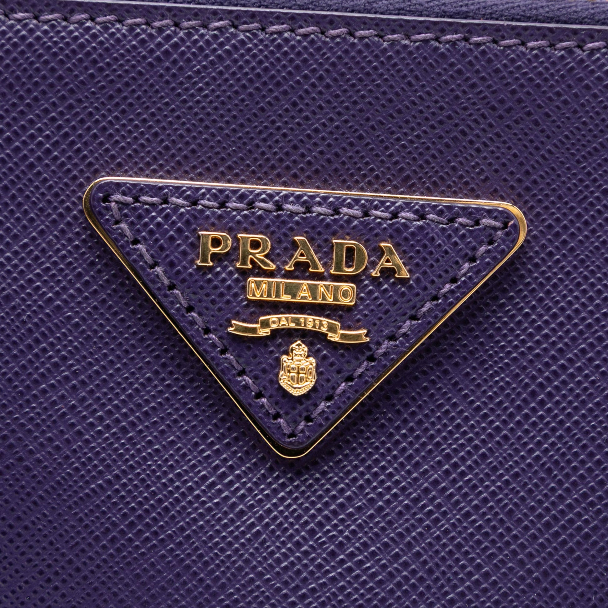 Prada Medium Saffiano Lux Galleria Double Zip Satchel