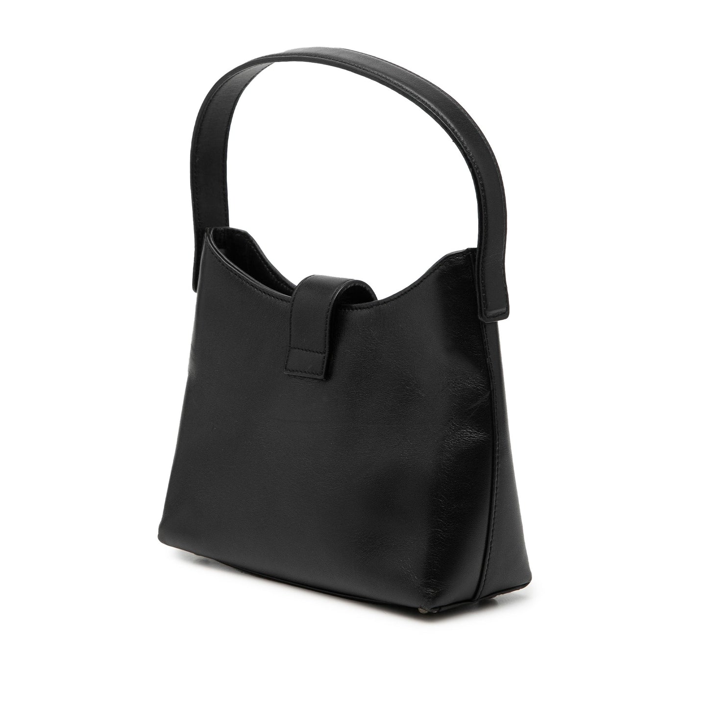 Leather Gancini Handbag