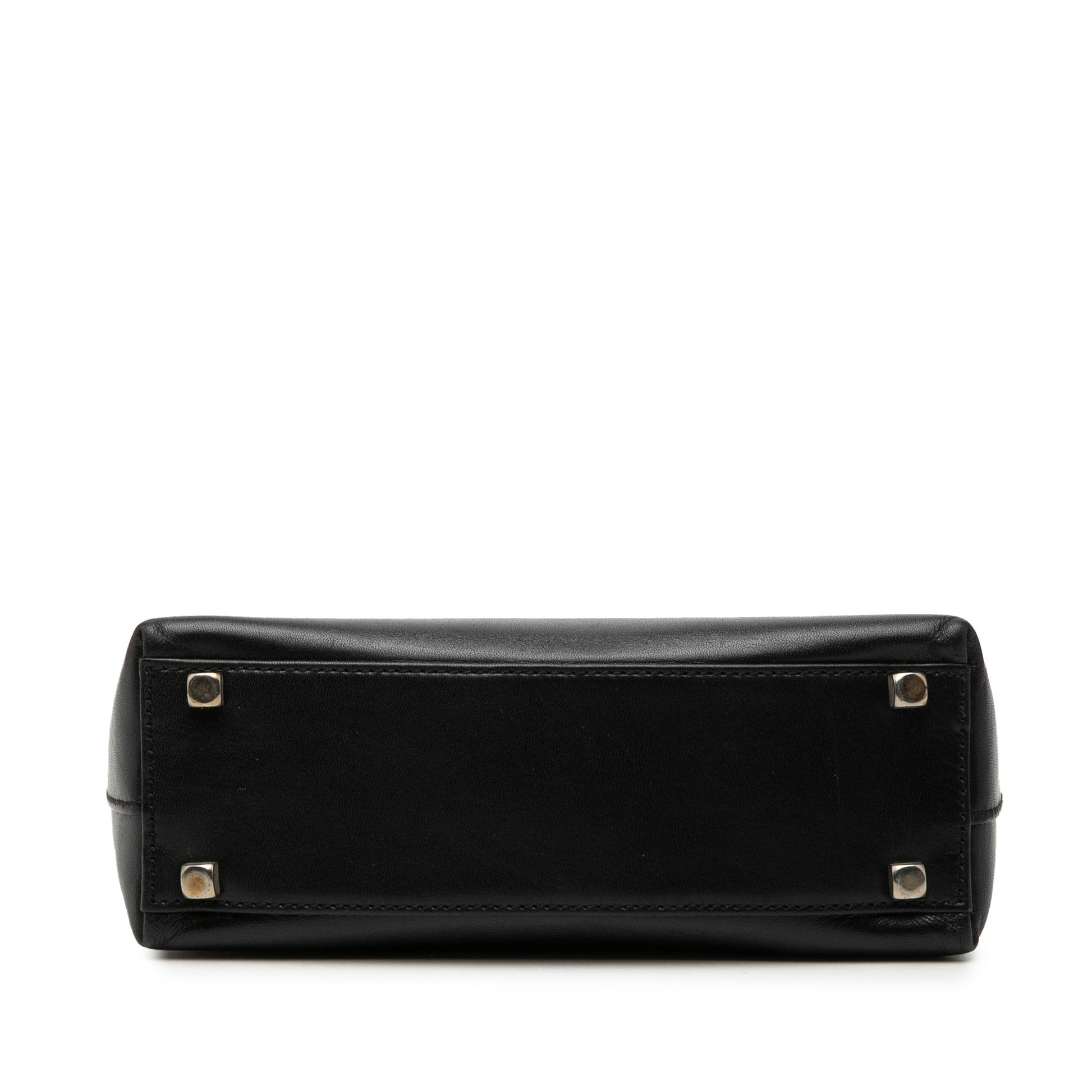 Leather Gancini Handbag