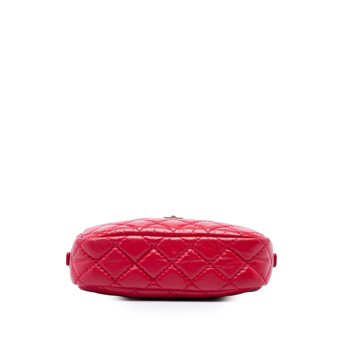 Chanel Mini Quilted Aged Calfskin Reissue Camera Bag — Red