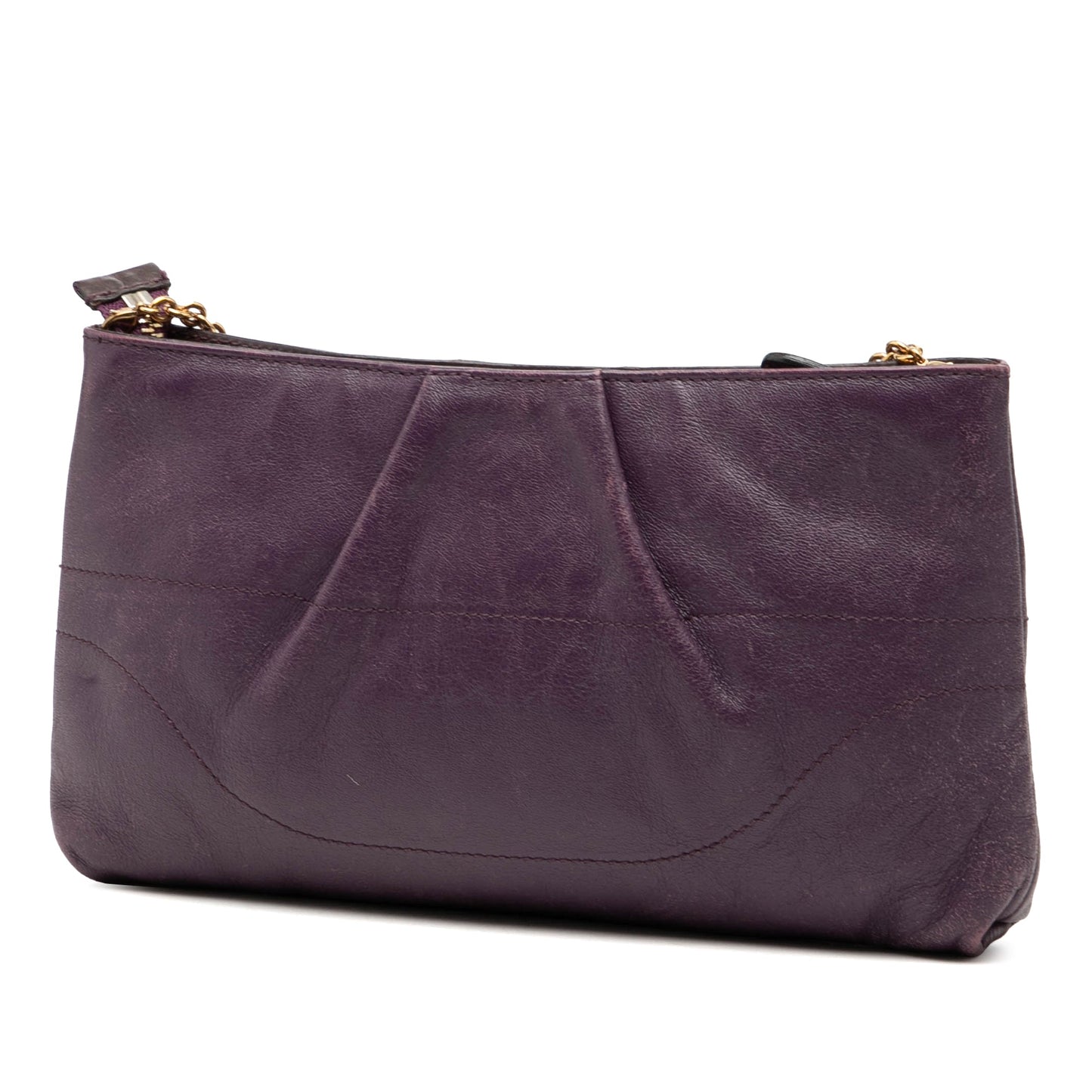 Ferragamo Leather Gancini Chain Crossbody