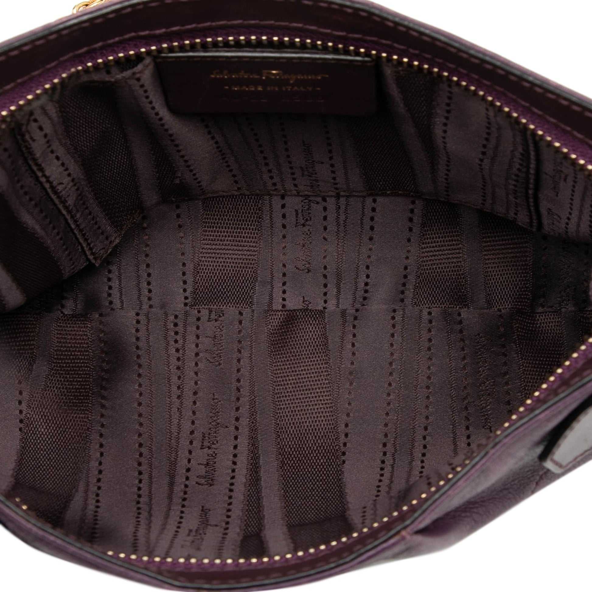 Ferragamo Leather Gancini Chain Crossbody