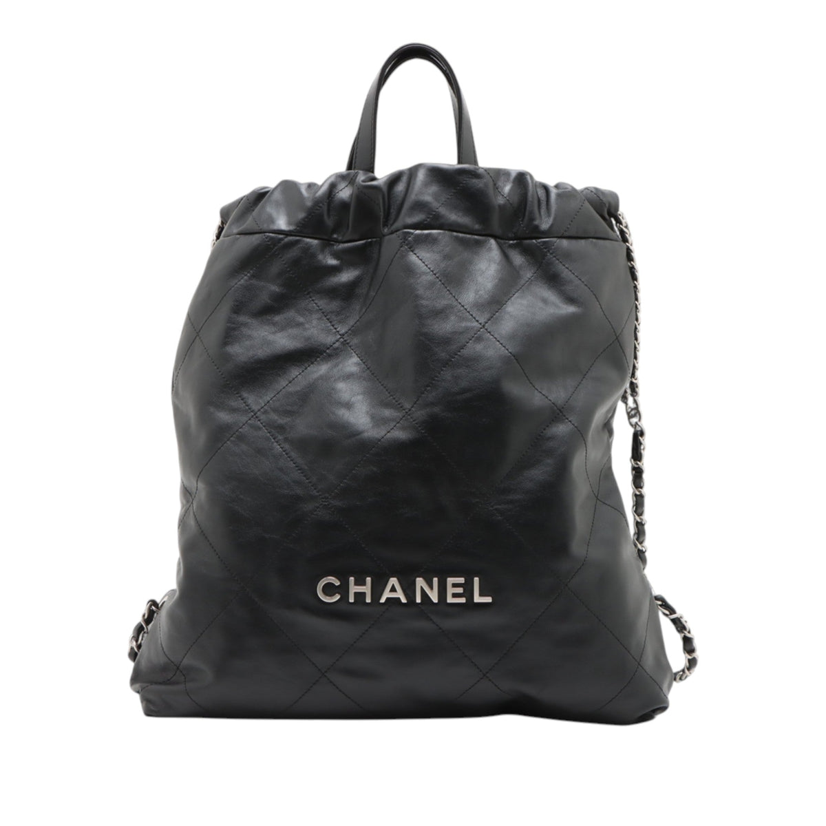 Chanel Large Quilted Shiny Calfskin 22 Backpack