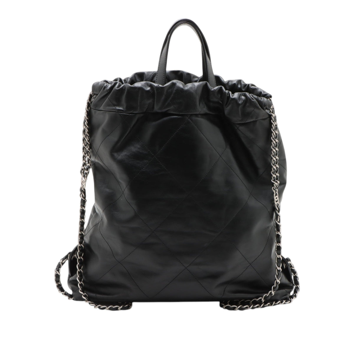 Chanel Large Quilted Shiny Calfskin 22 Backpack
