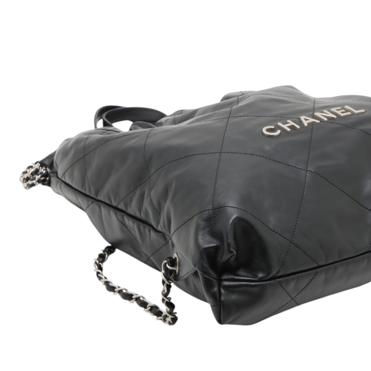 Chanel Large Quilted Shiny Calfskin 22 Backpack