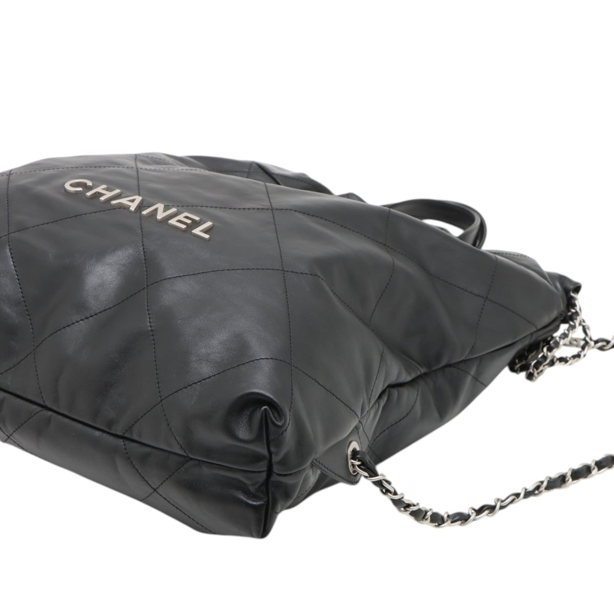 Chanel Large Quilted Shiny Calfskin 22 Backpack