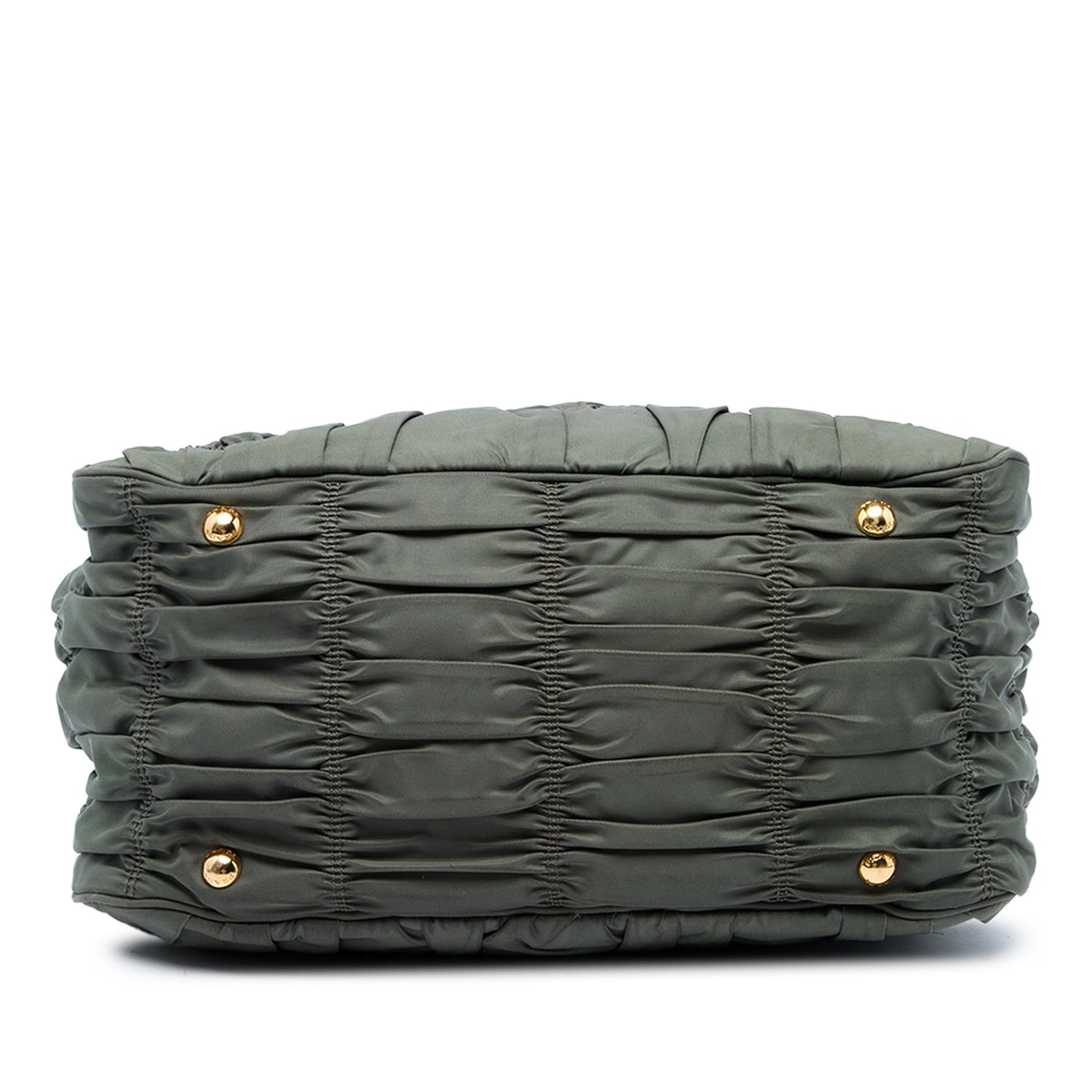 Prada Tessuto Gaufre Satchel — Green