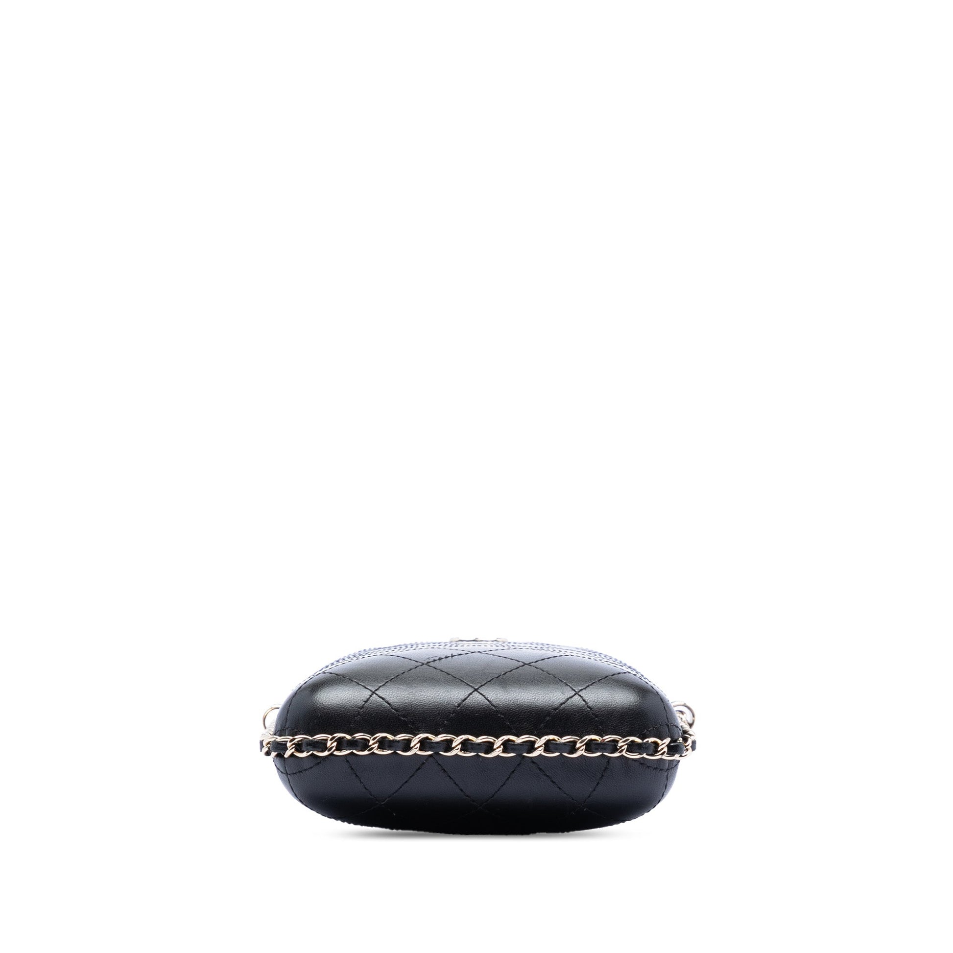Chanel CC Quilted Lambskin Chain Around Phone Holder