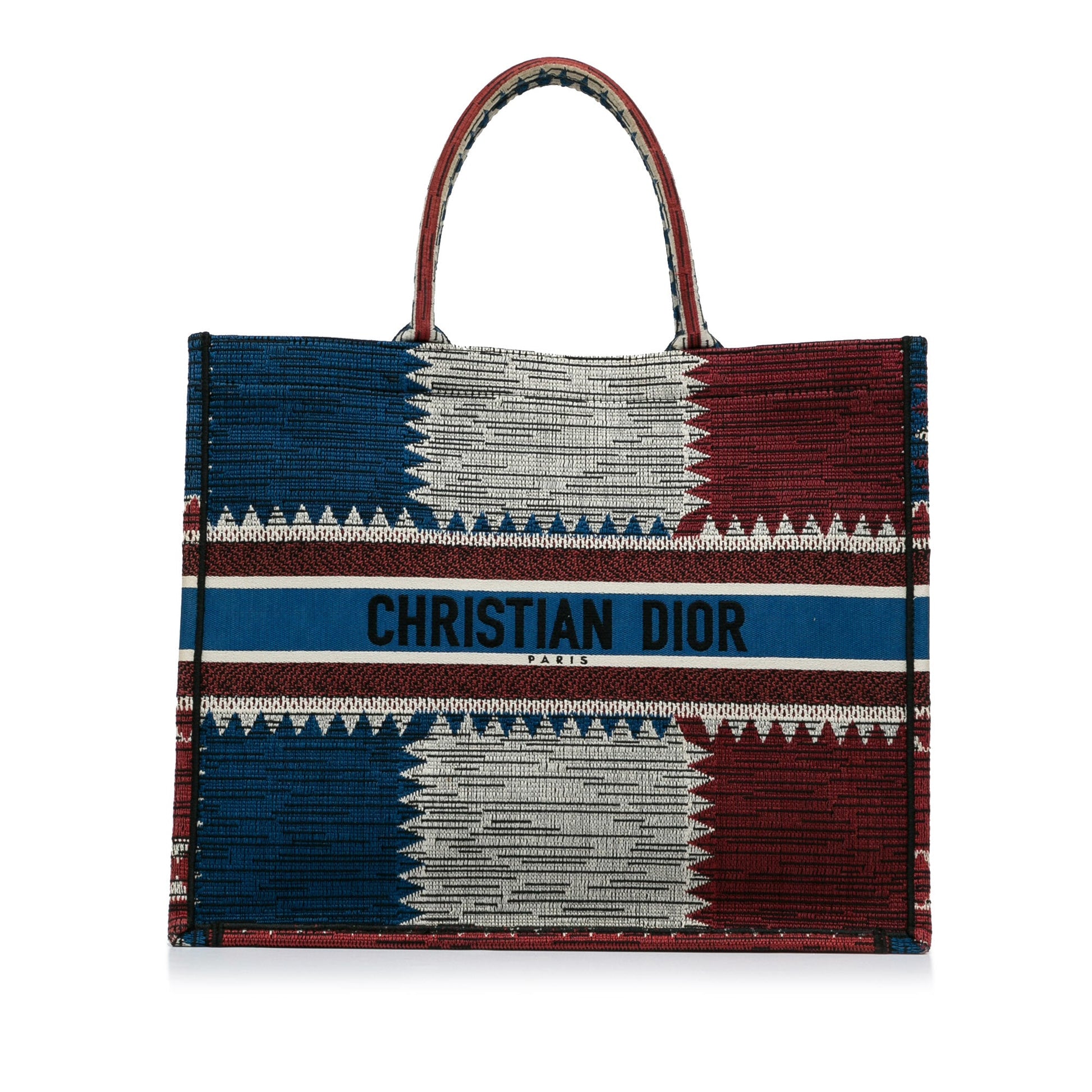 Dior Large French Flag Book Tote