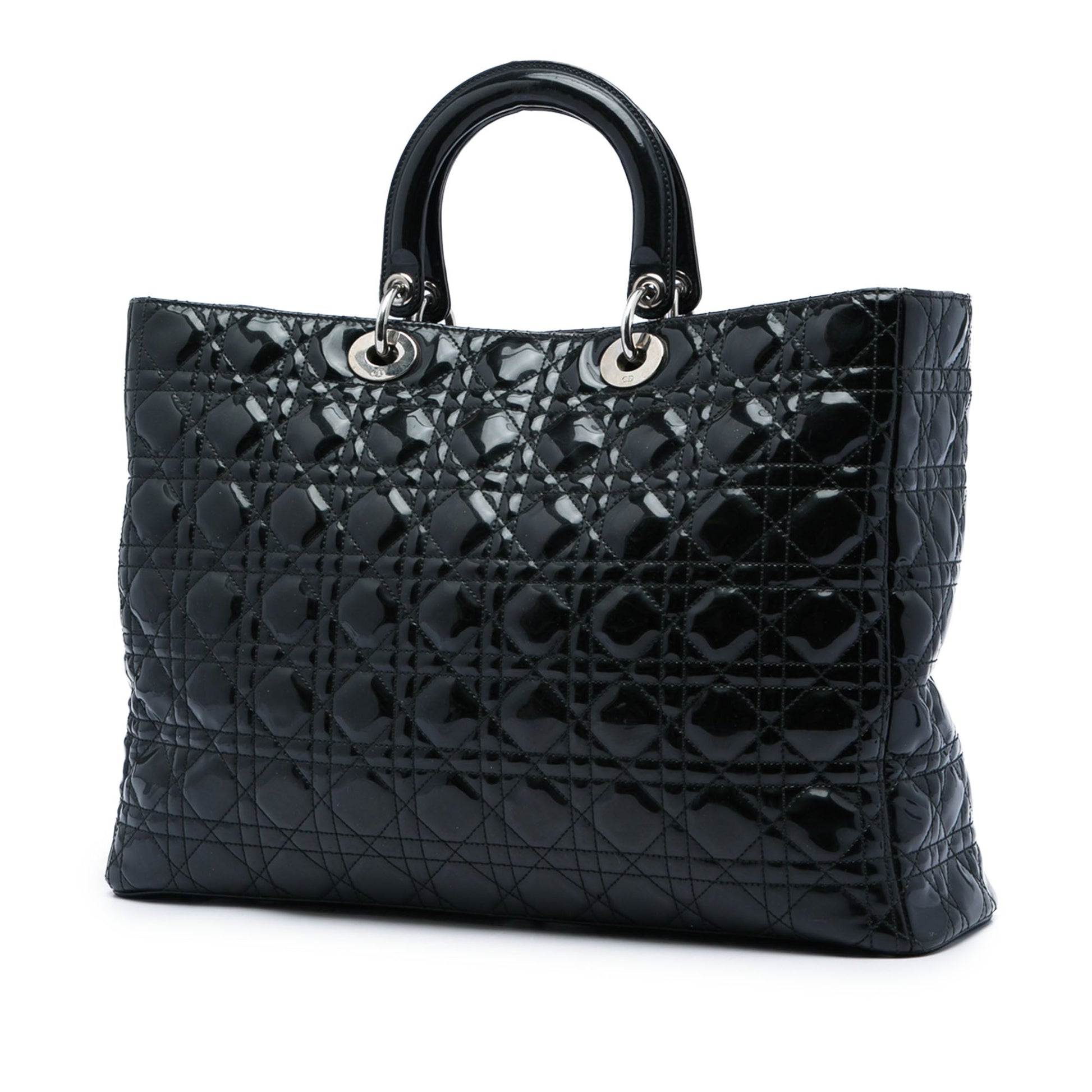 Dior Extra Large Patent Cannage Lady Dior