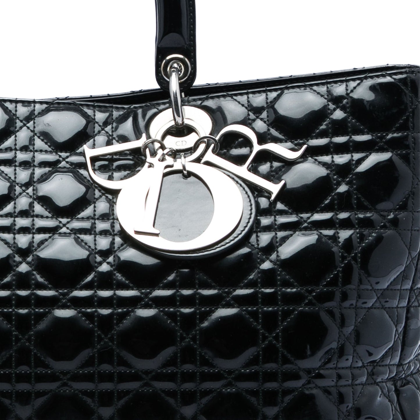 Dior Extra Large Patent Cannage Lady Dior