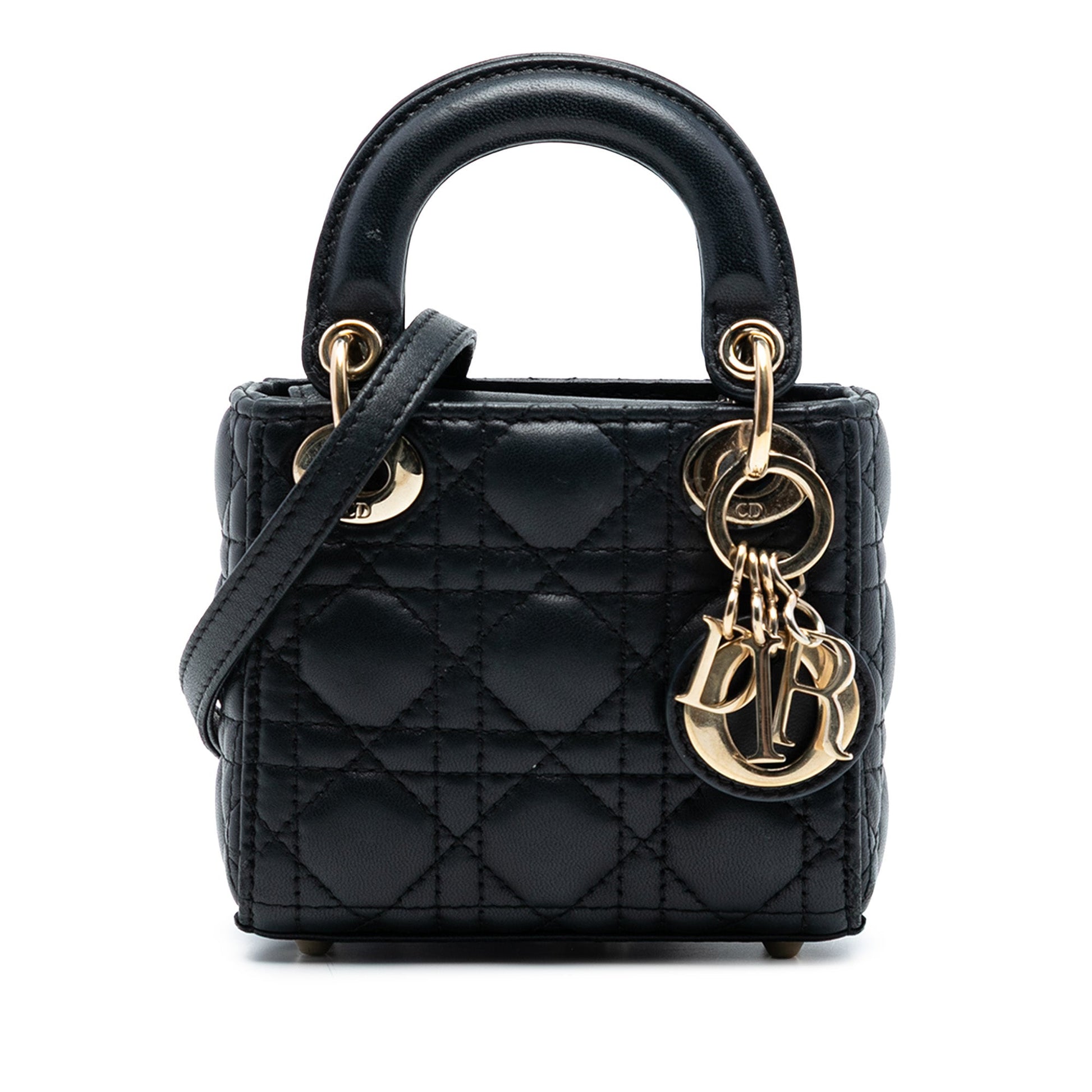 Dior Micro Lambskin Cannage Lady Dior