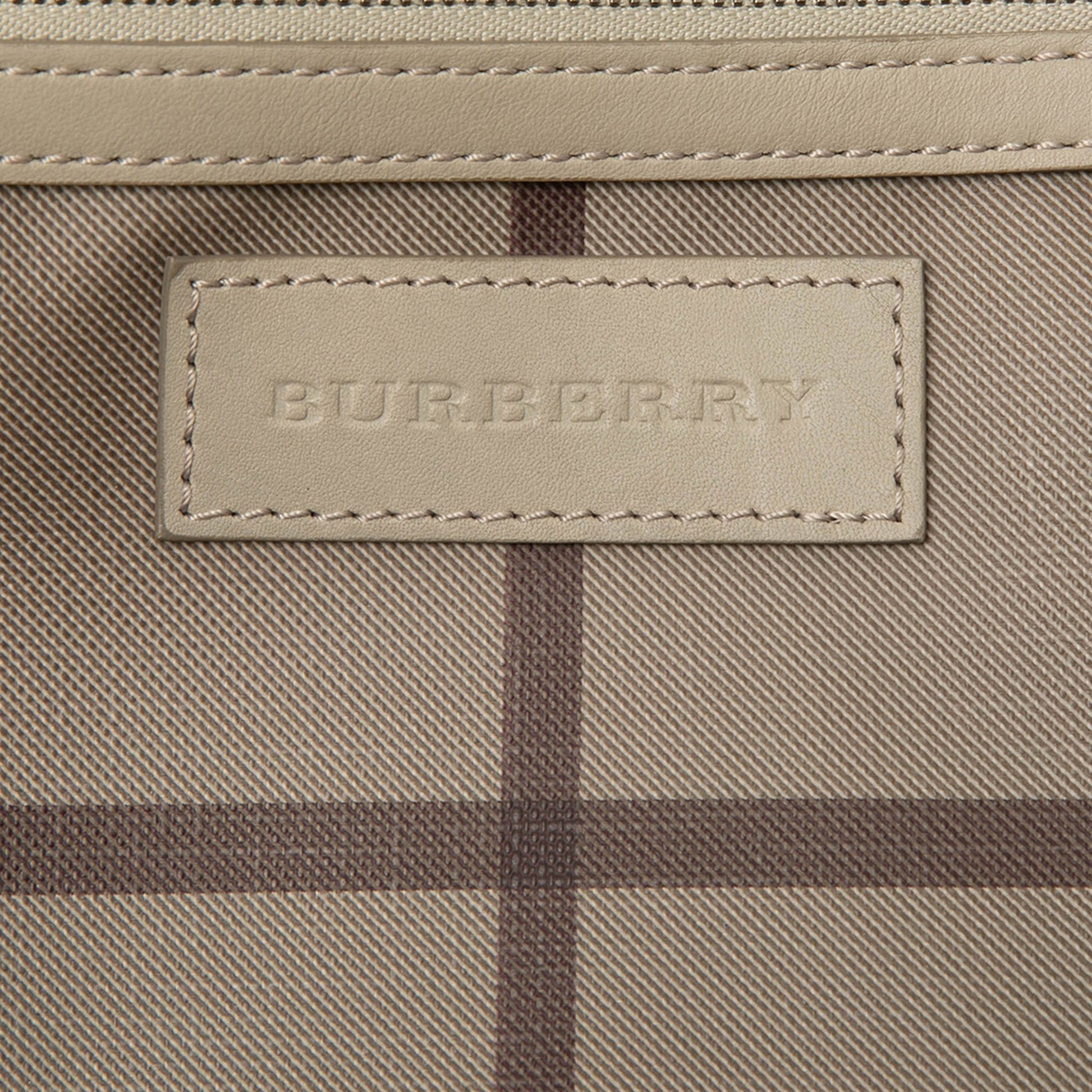 Burberry Small Smoke Check Coated Canvas Canterbury Tote