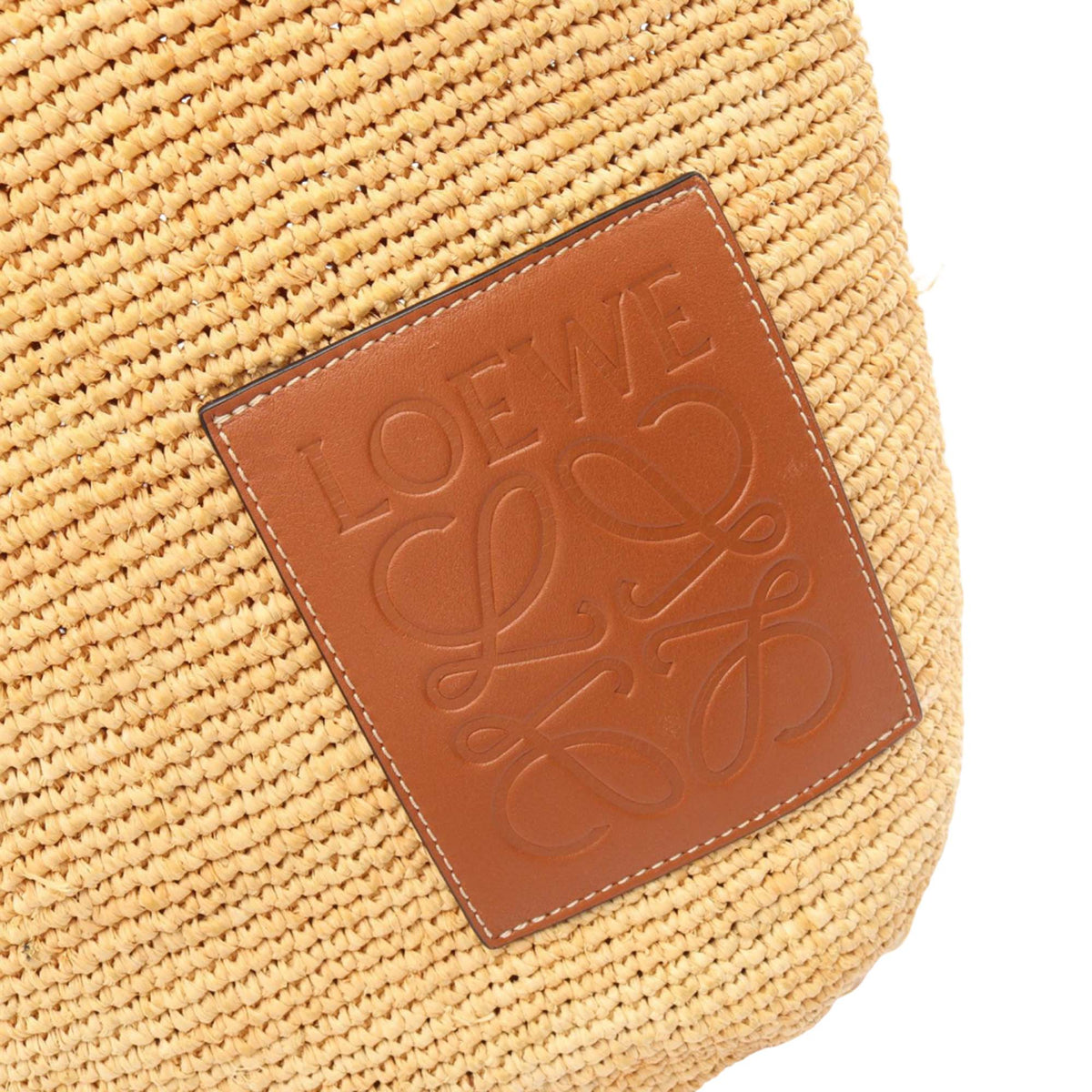 LOEWE Raffia Slit Satchel
