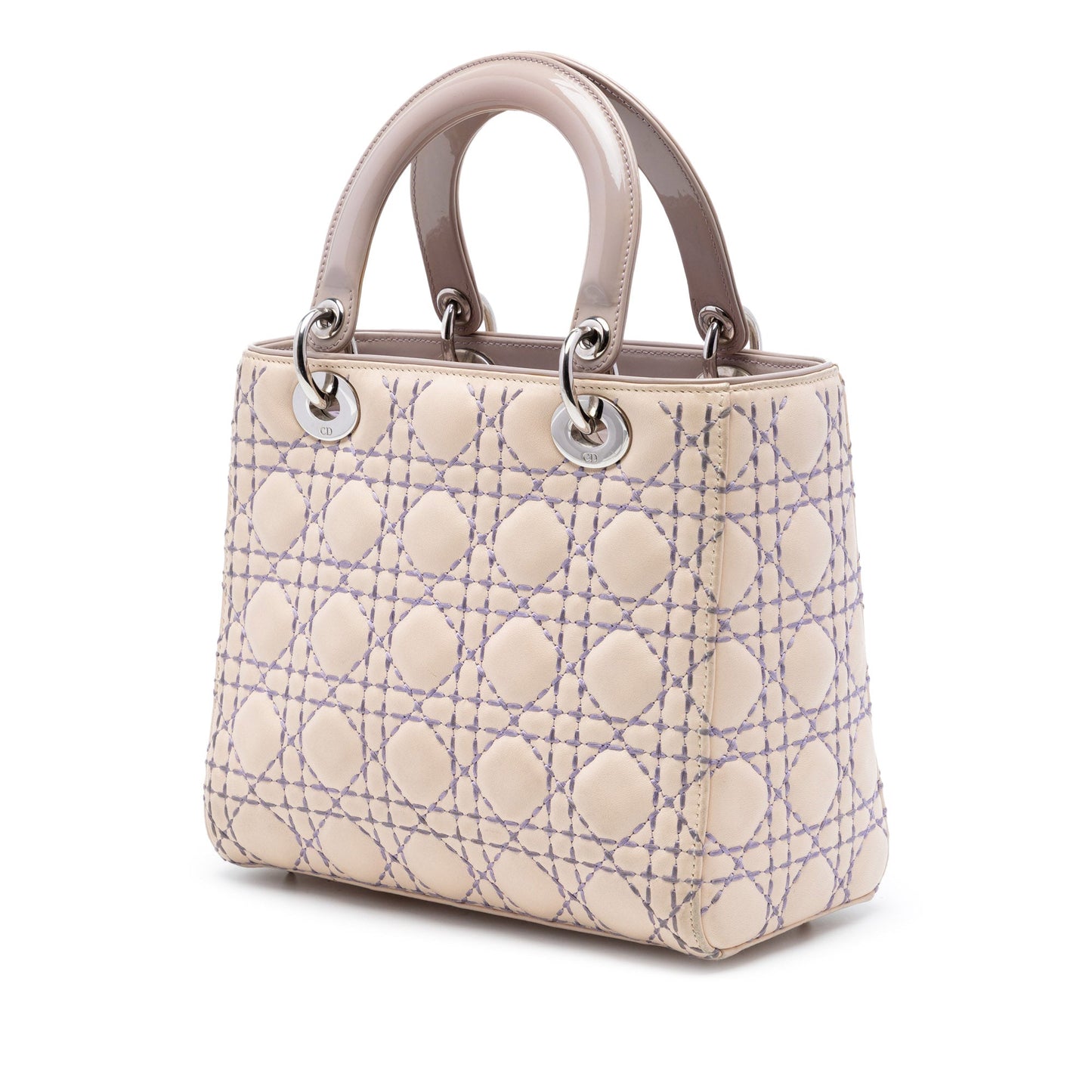 Dior Medium Lambskin Cannage Stitched Lady Dior