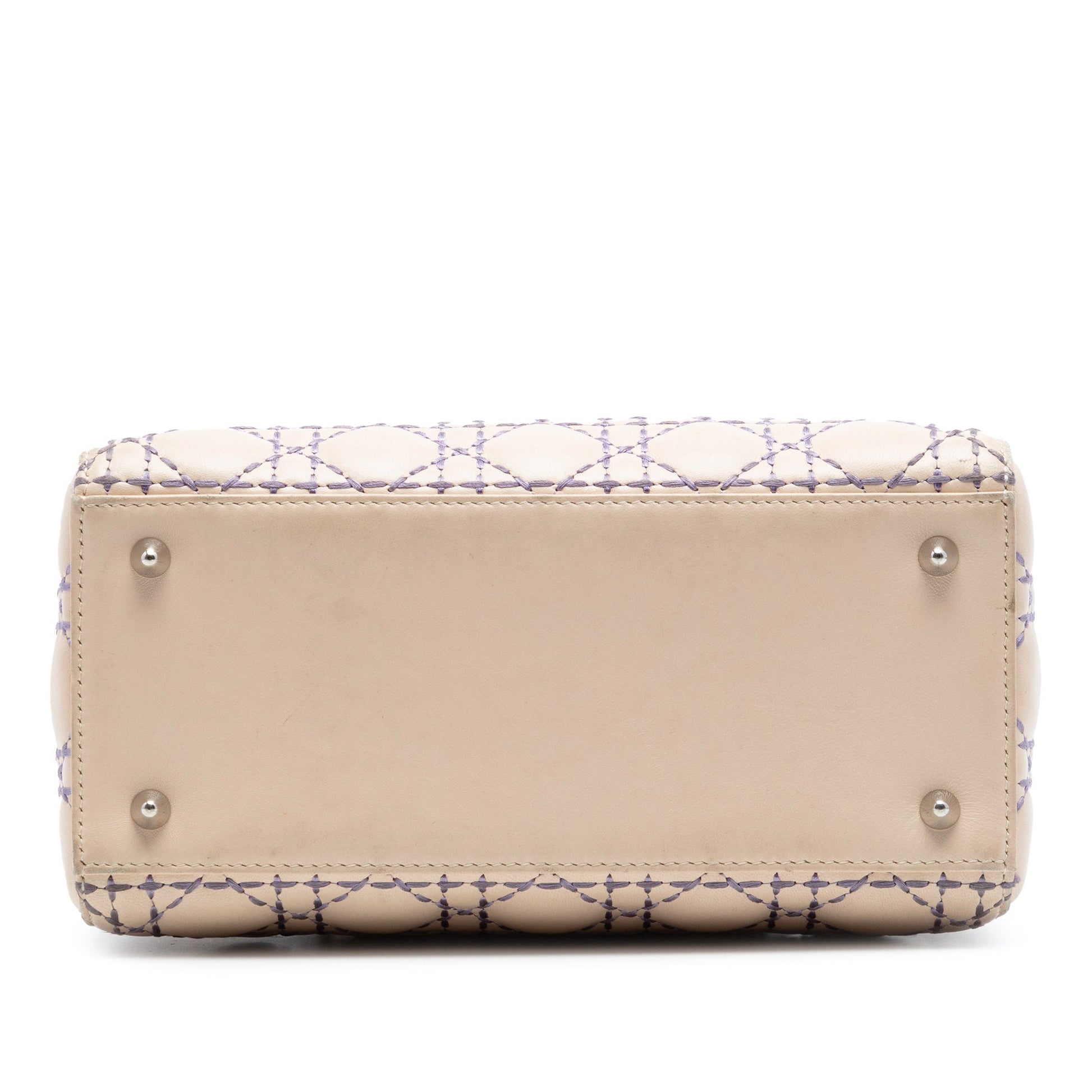 Dior Medium Lambskin Cannage Stitched Lady Dior