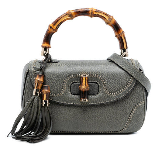 Medium Calfskin New Bamboo Top Handle Bag