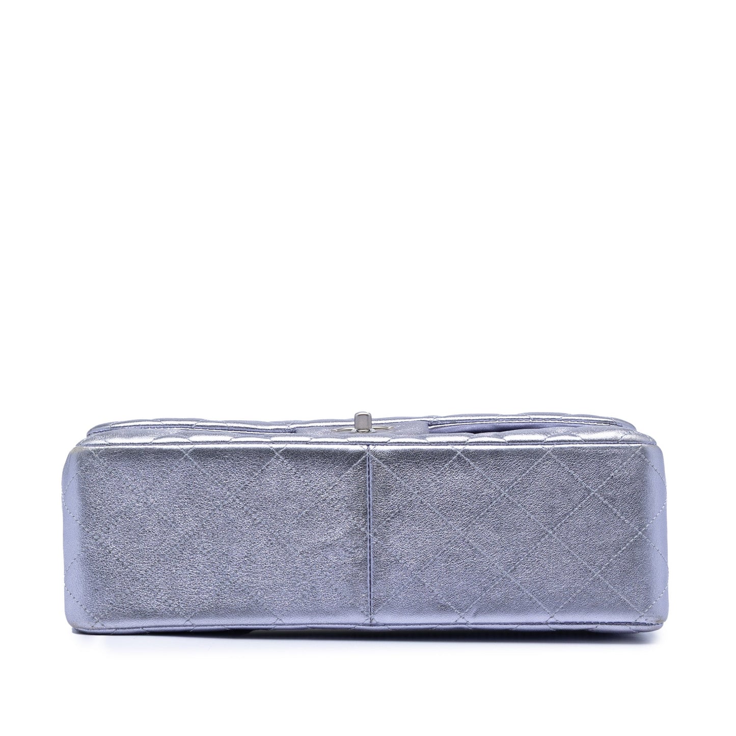 Jumbo Classic Metallic Lambskin Double Flap