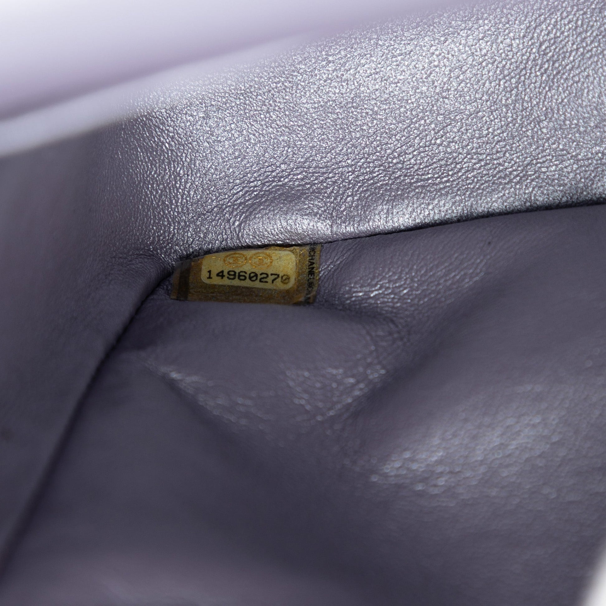 Jumbo Classic Metallic Lambskin Double Flap