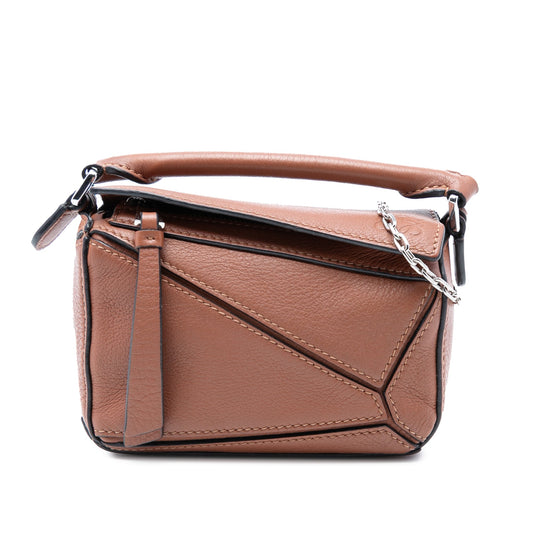 LOEWE Nano Calfskin Puzzle Satchel